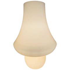 Mid-Century Modern Murano Glass Mushroom Table Lamp