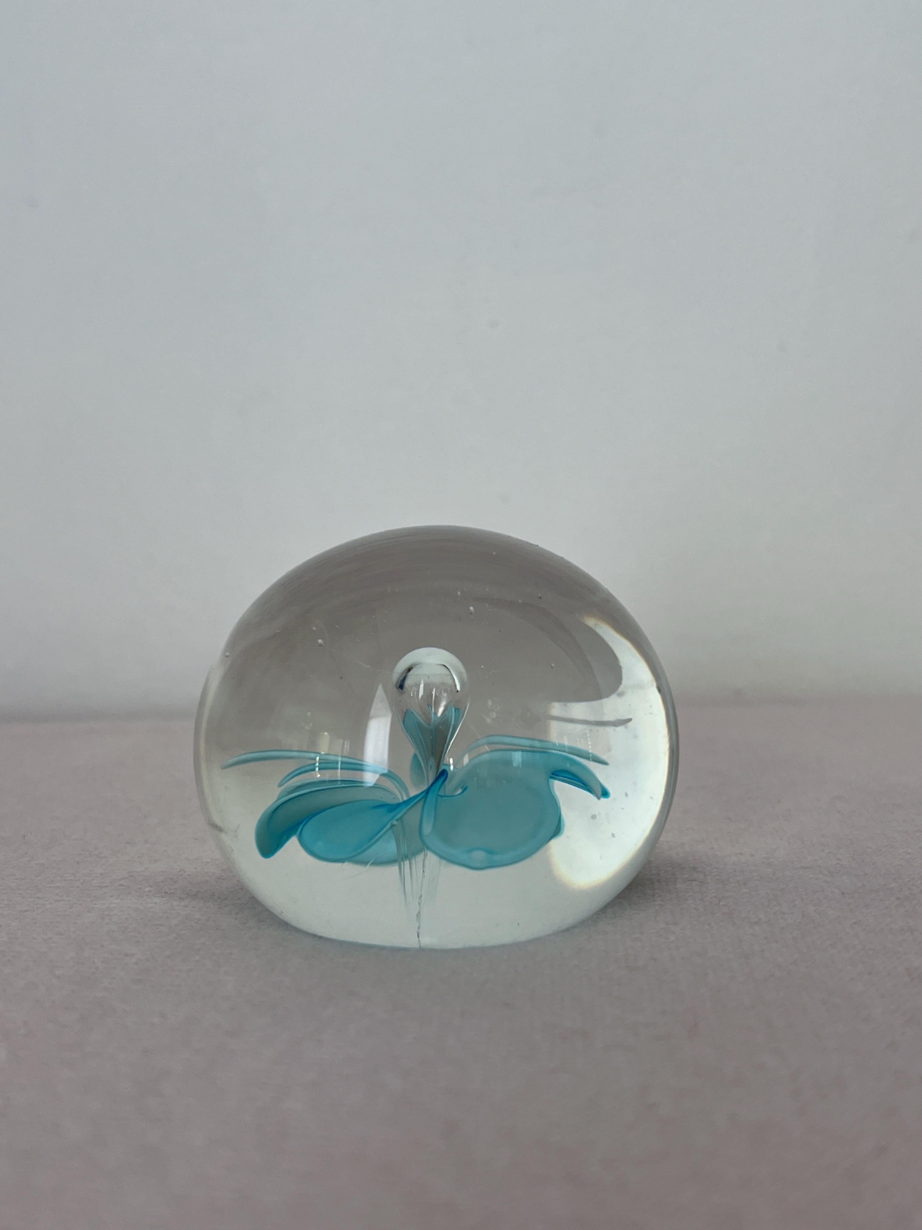 Murano Glass Mid century modern Murano glass paperweight, 1960 For Sale