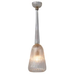 Mid-Century Modern Murano Glass Pendant Chandelier