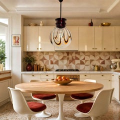 Mid Century Modern Murano glass pendant chandelier, Italy