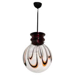 Mid Century Modern Murano glass pendant chandelier, Italy