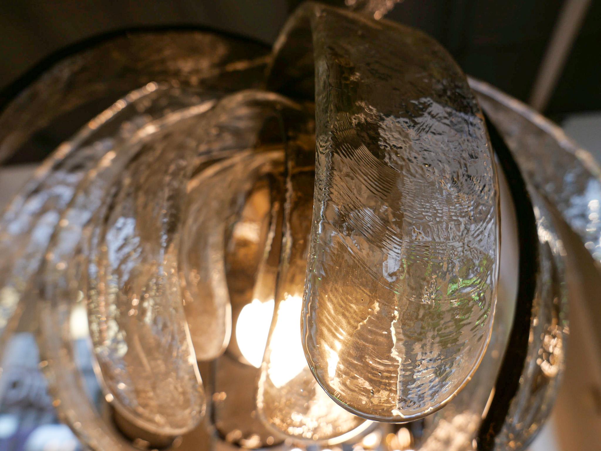 Lampe à suspension en verre de Murano moderne du milieu du siècle Artichoke de Carlo Nason, Italie, années 70 5