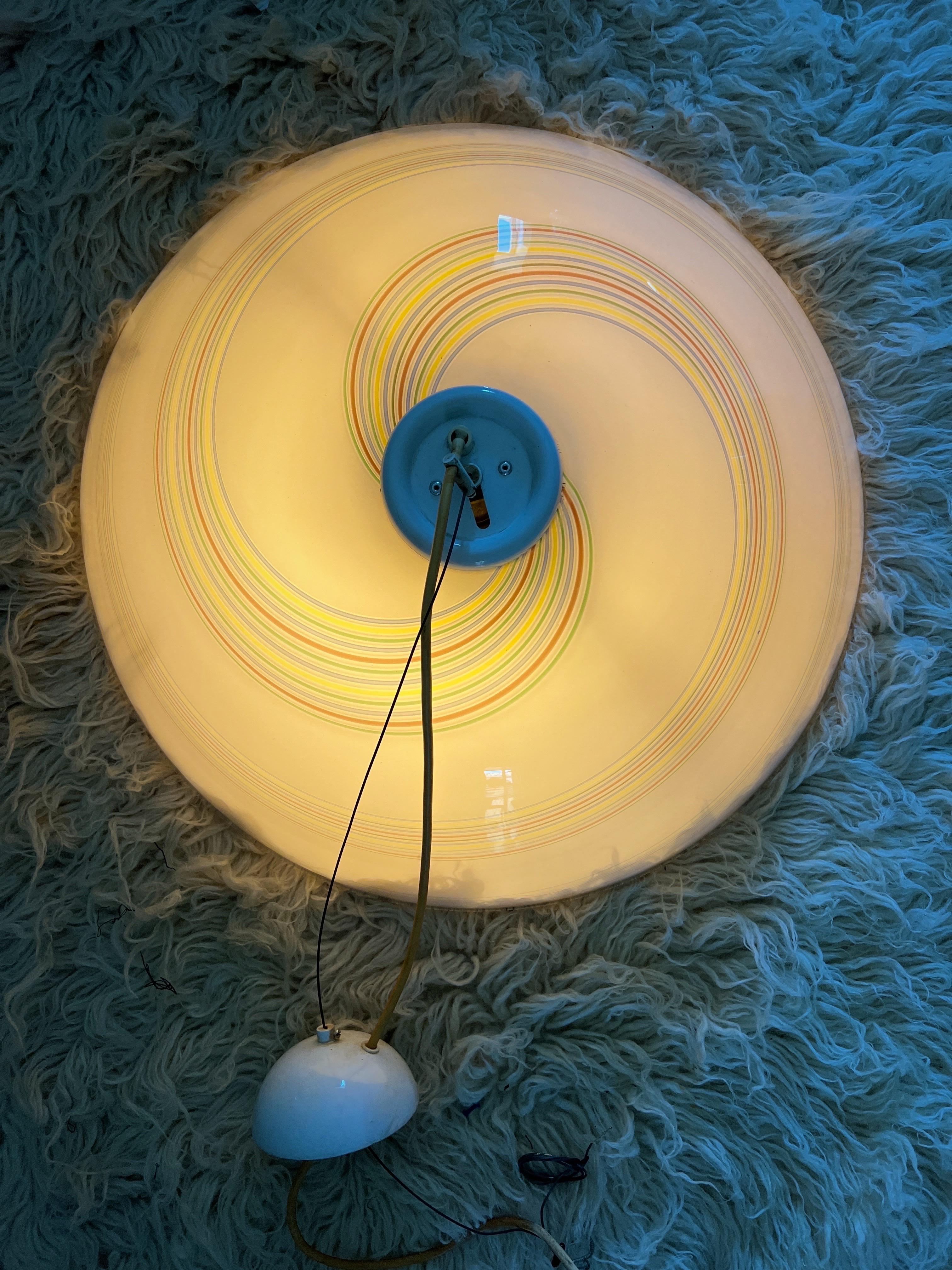 Mid-Century Modern Murano Glass Pendant Light, 1970s For Sale 6