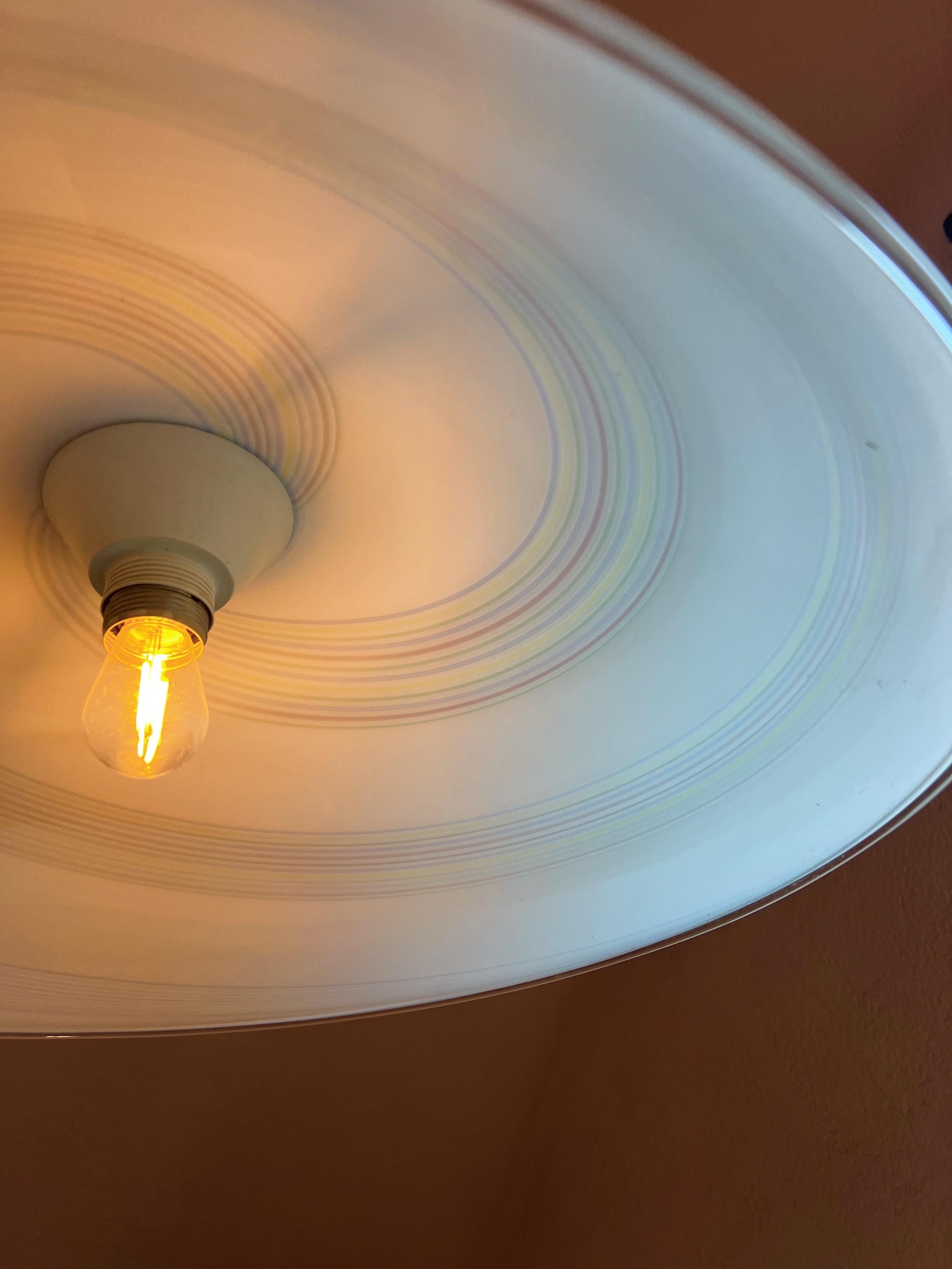 Mid-Century Modern Murano Glass Pendant Light, 1970s For Sale 8