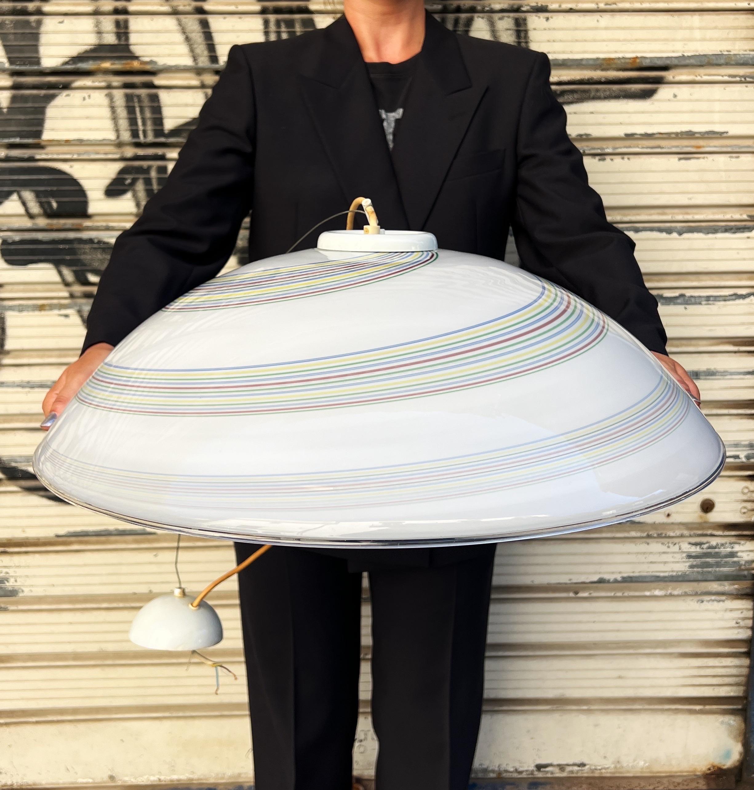 Mid-Century Modern Murano Glass Pendant Light, 1970s For Sale 10