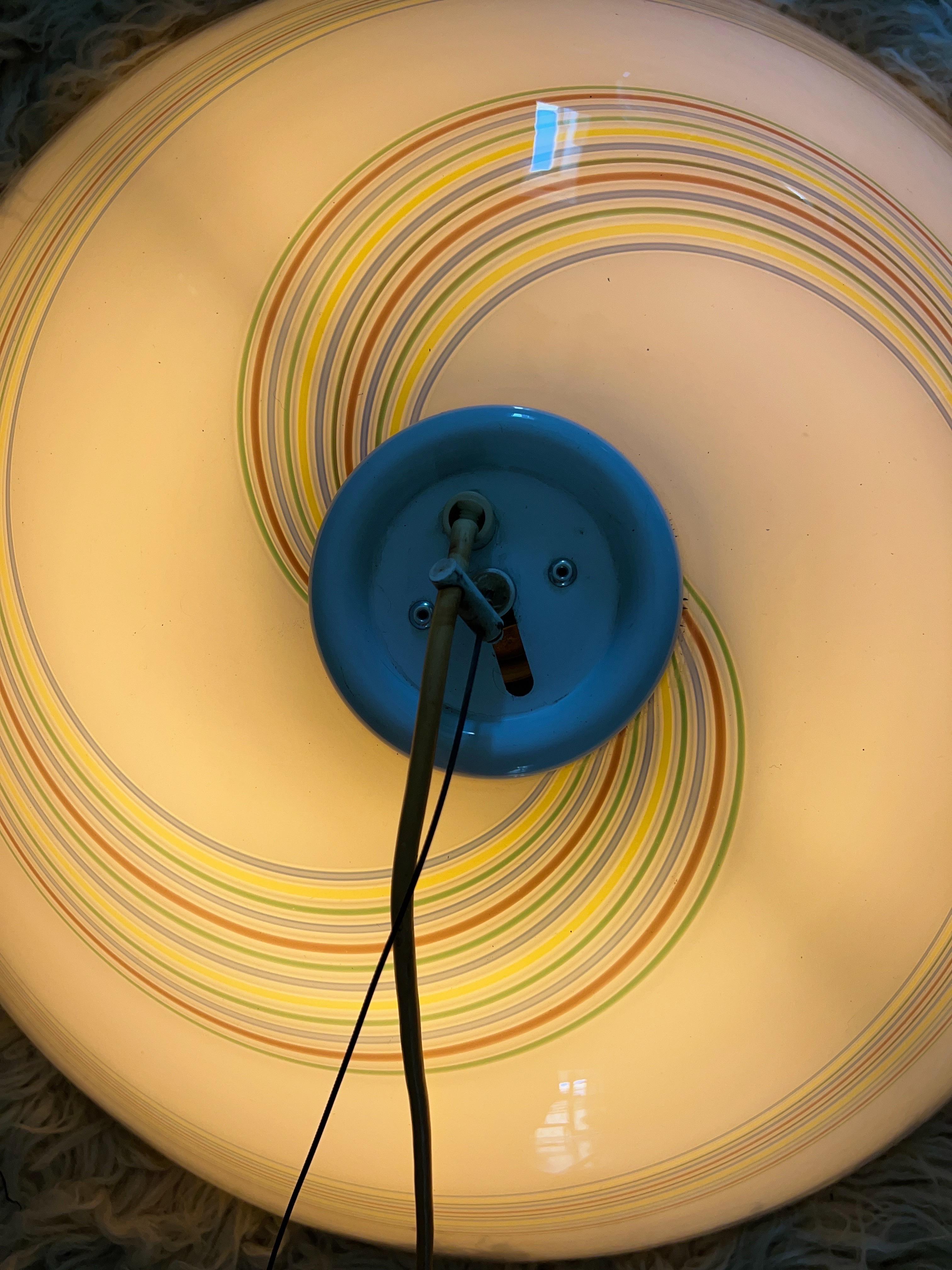 Mid-Century Modern Murano Glass Pendant Light, 1970s For Sale 1