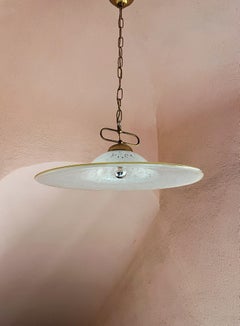 Mid century modern Murano glass pendant light 1970s Italy