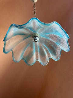 Pendelleuchte im Mid-Century-Modern-Stil aus Murano-Glas von Mazzega