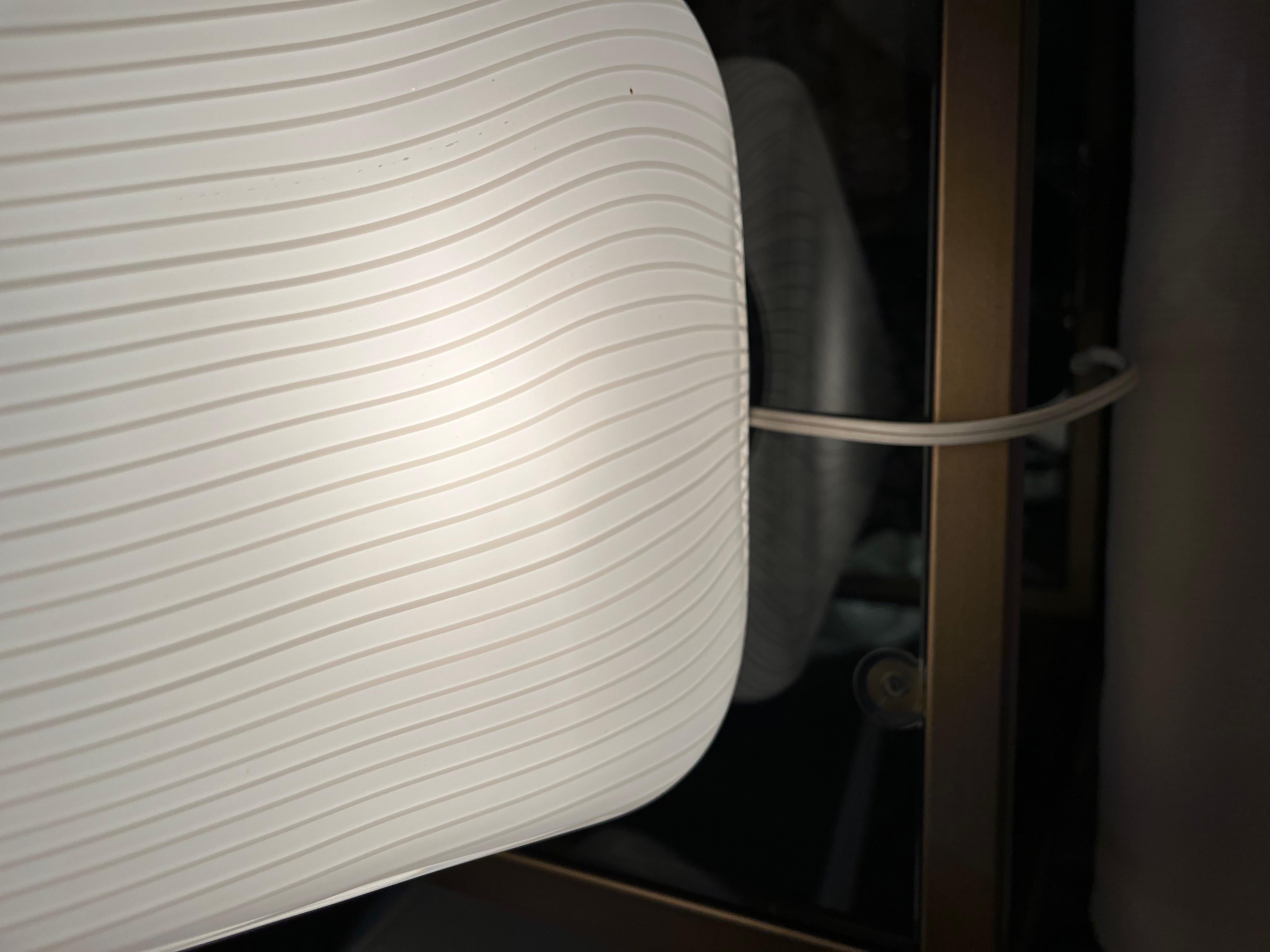 Mid-Century Modern Murano glass pyramid table lamp by Vierti 2