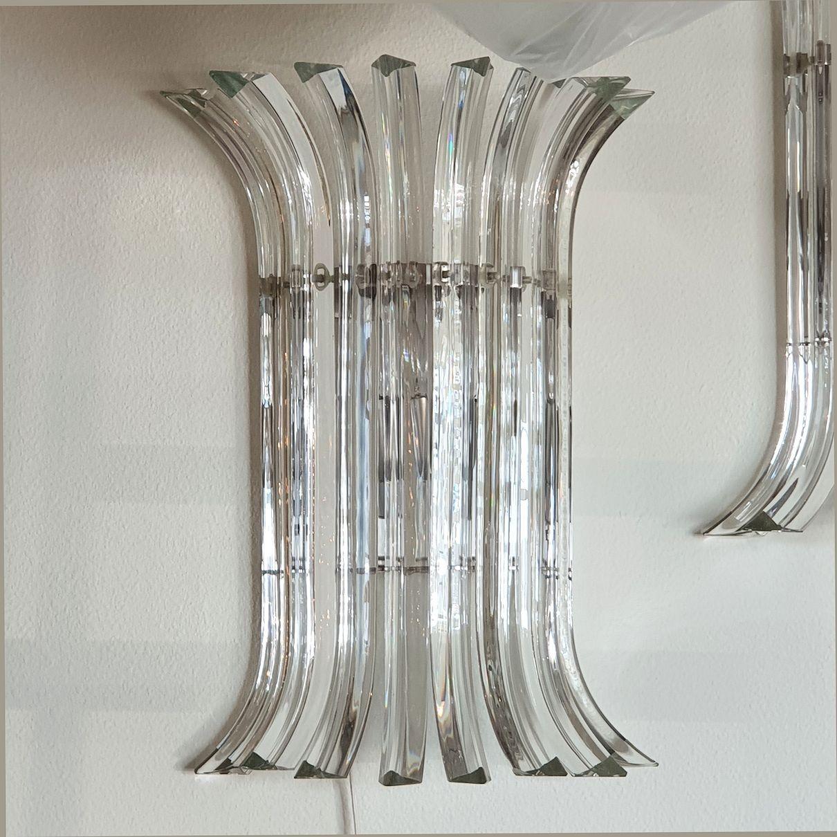 Mid Century Modern Murano Glas Wandleuchter (Italienisch) im Angebot