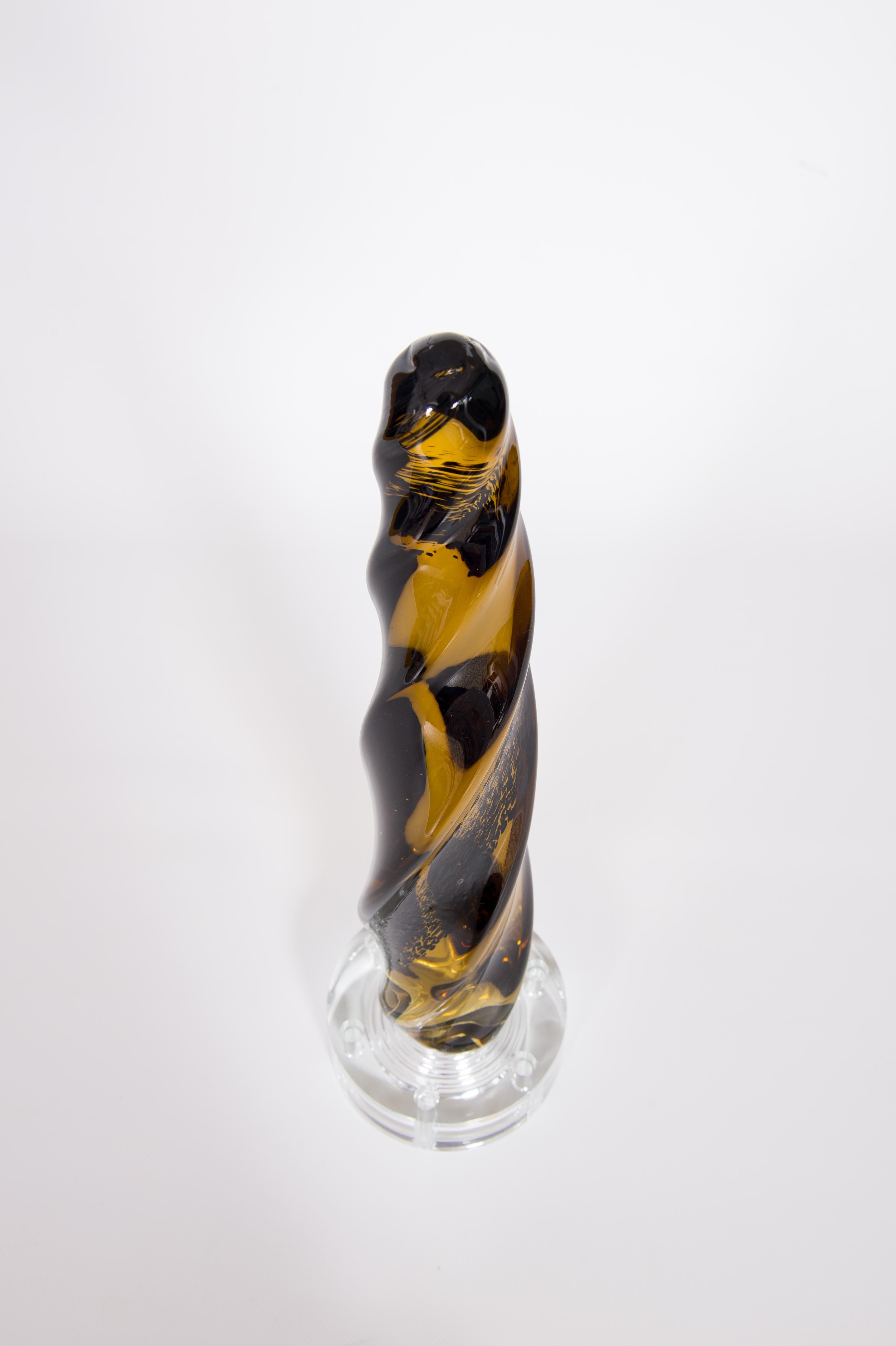 Sculpture en verre de Murano moderne du milieu du siècle par Giovanni Dalla Fina, années 1990 en vente 4
