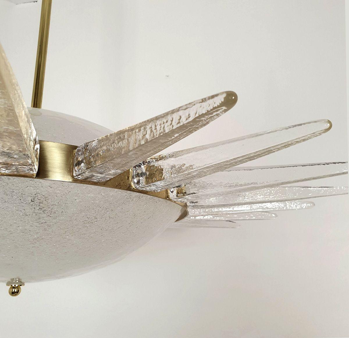 Murano Glas Sputnik Kronleuchter aus der Mitte des Jahrhunderts im Angebot 2