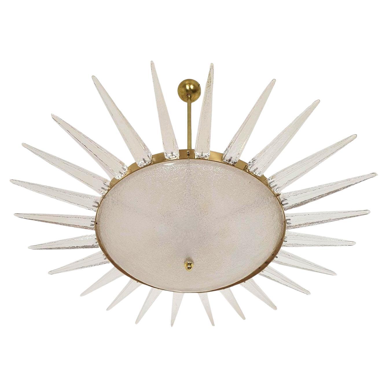 Mid-Century Modern Murano Glass Sputnik Chandelier For Sale
