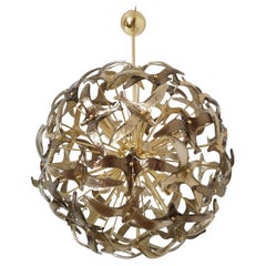 Mid-Century Modern Murano Glass Sputnik Chandelier, Mazzega Style