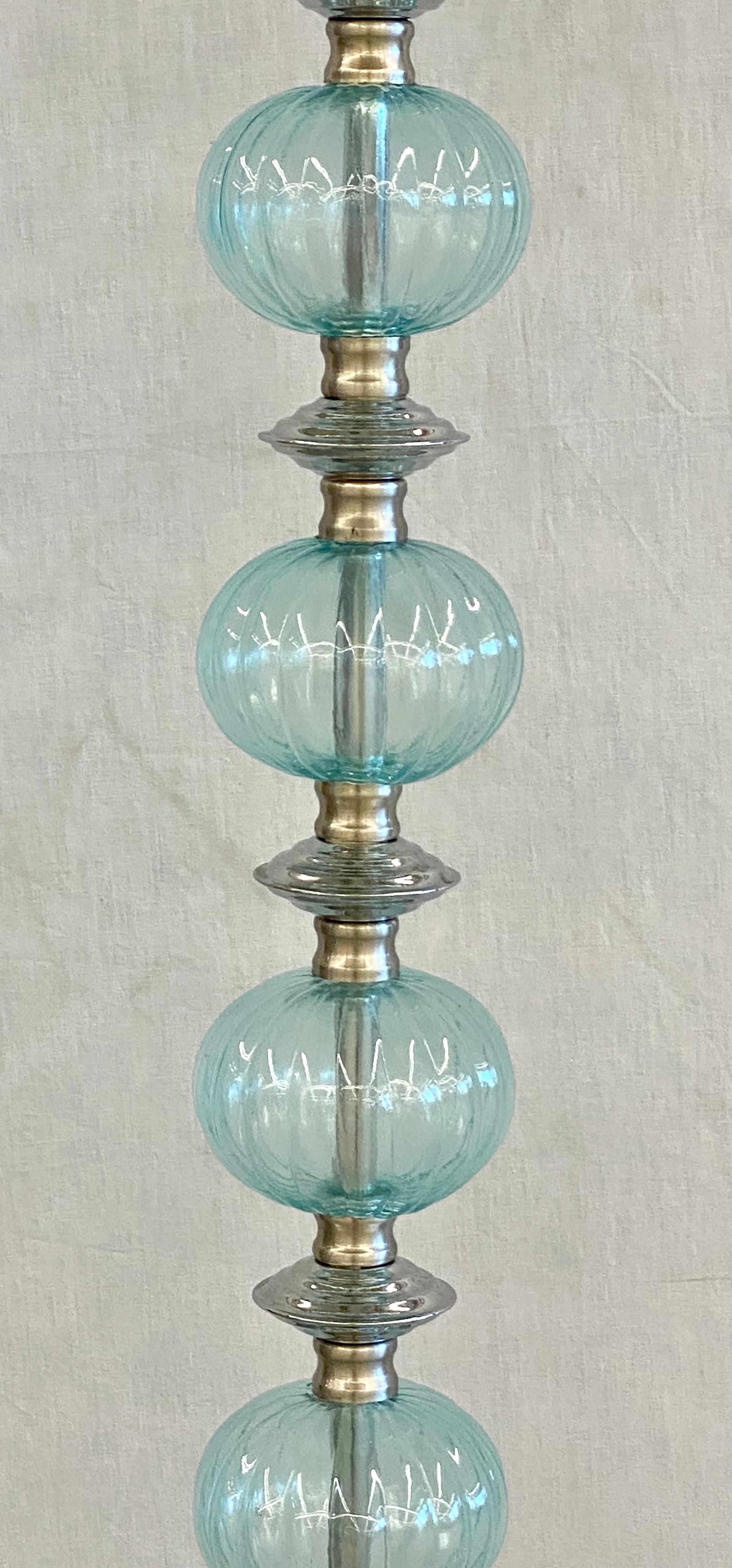 20th Century Mid-Century Modern Murano Glass Standing Floor Lamp