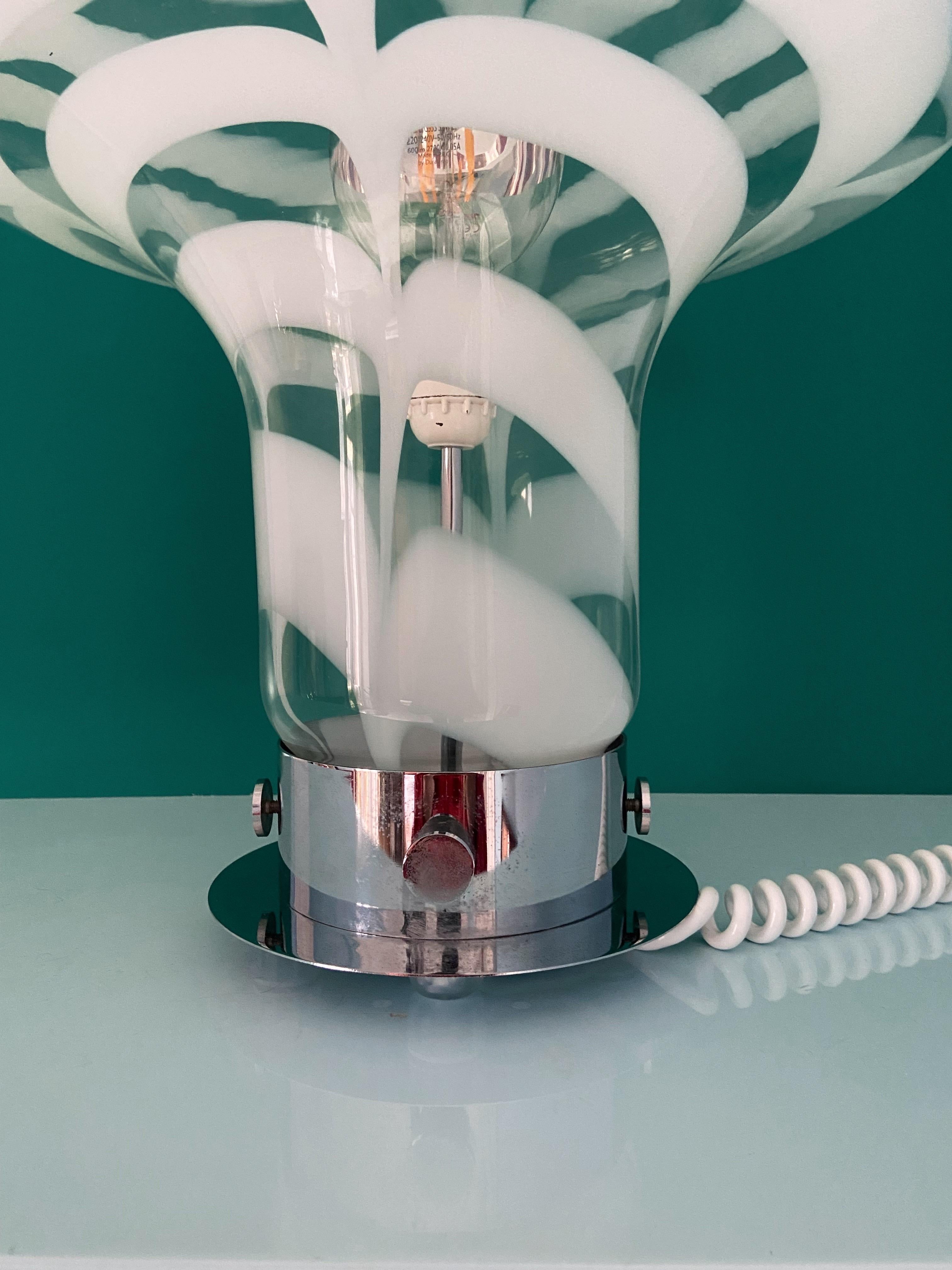 20th Century Mid-Century Modern Murano Glass Table Lamp by Carlo Nason, 1970s