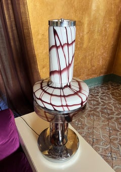 Mid-Century Modern Murano Glass Table Lamp by Carlo Nason, Italy, 1970s