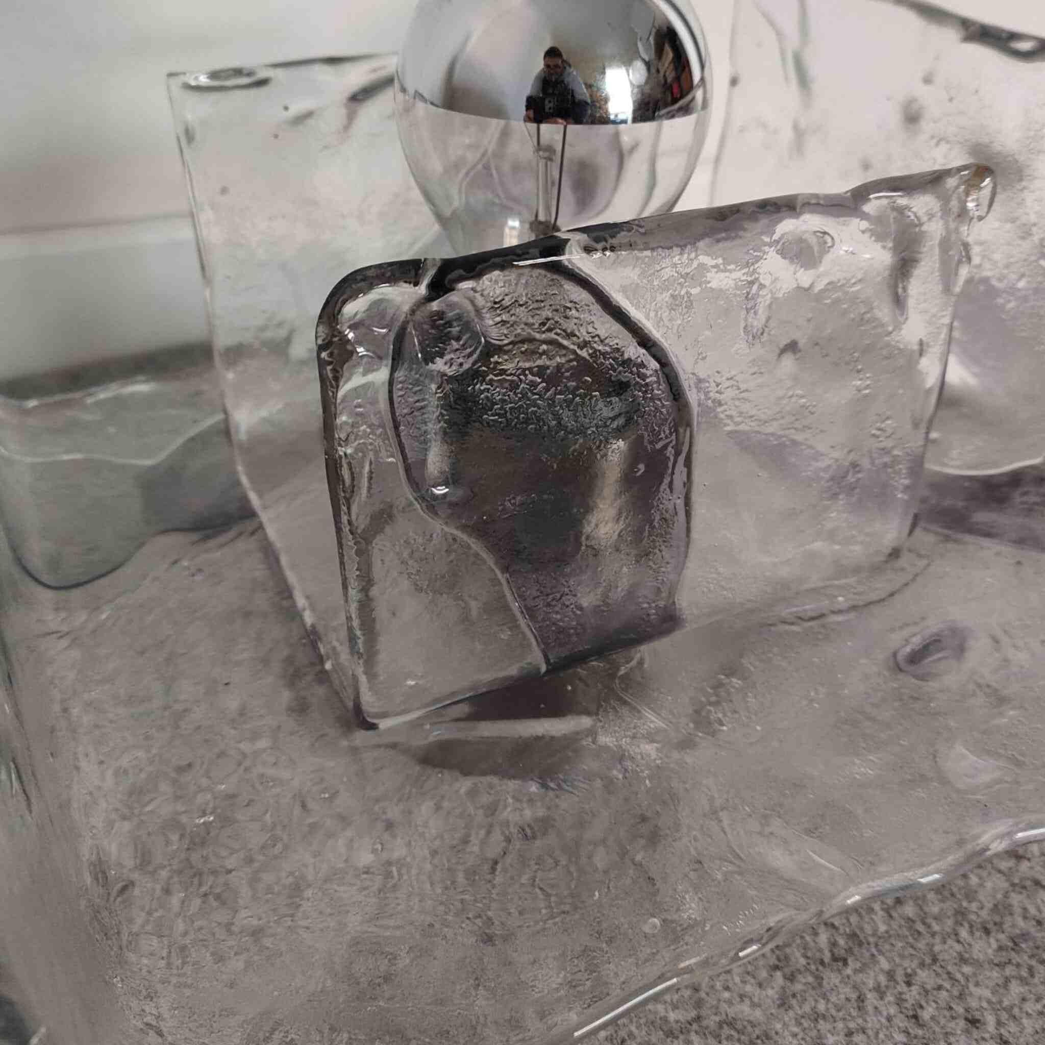 Lámpara de sobremesa de cristal de Murano moderno de mediados de siglo de Mazzega, Italia, años 70 Moderno de mediados de siglo en venta