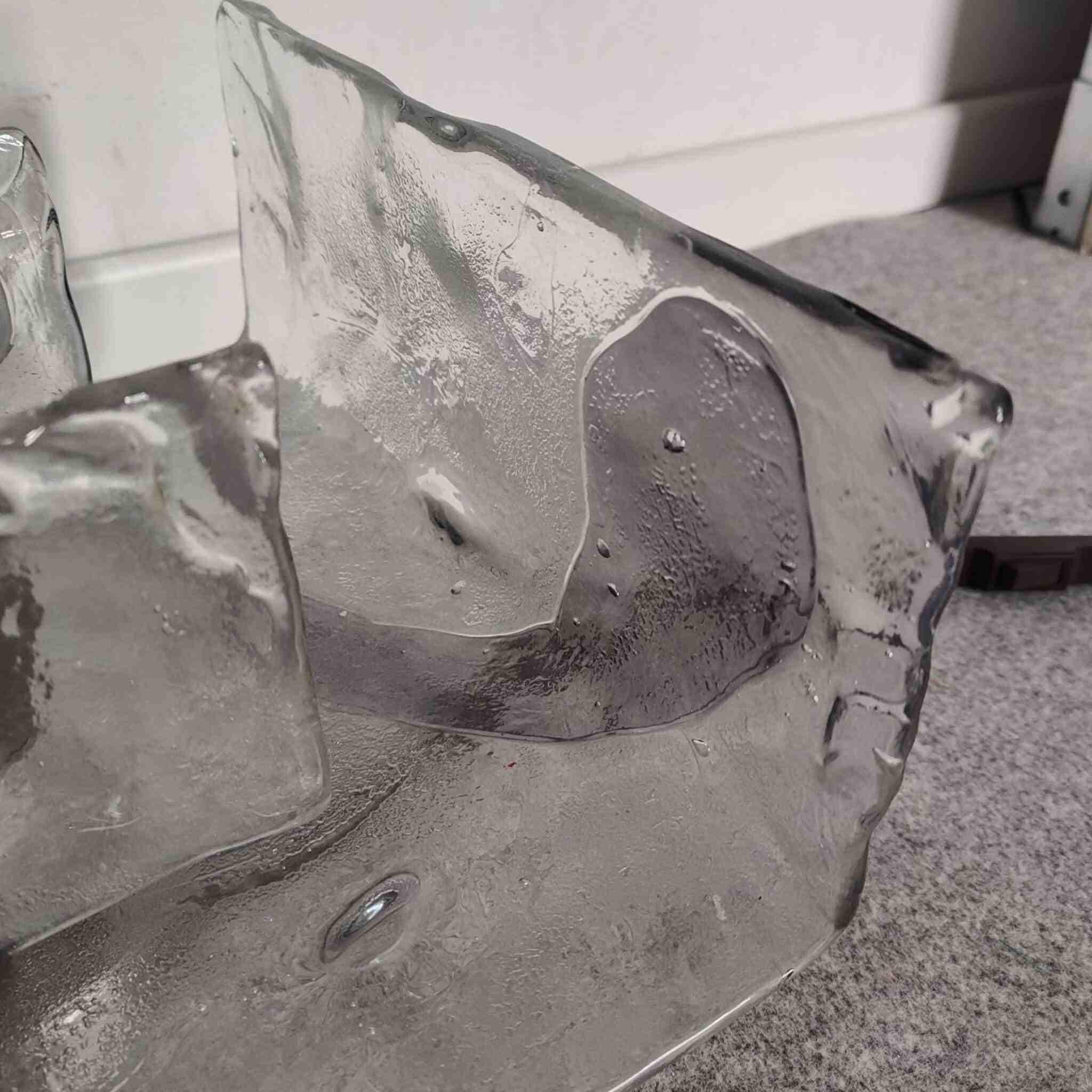 Lámpara de sobremesa de cristal de Murano moderno de mediados de siglo de Mazzega, Italia, años 70 finales del siglo XX en venta