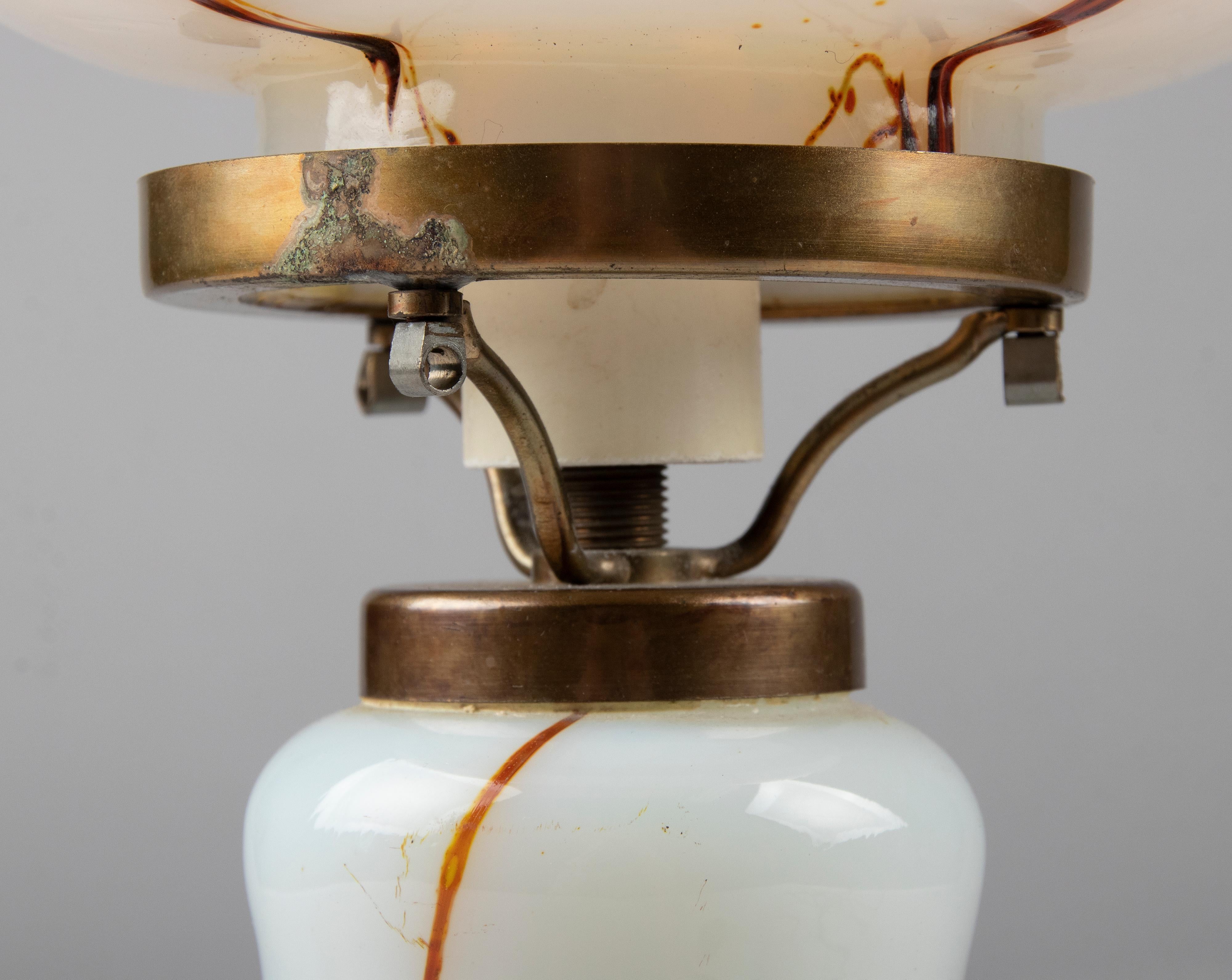 Lampe de bureau en verre de Murano mi-siècle moderne en vente 3