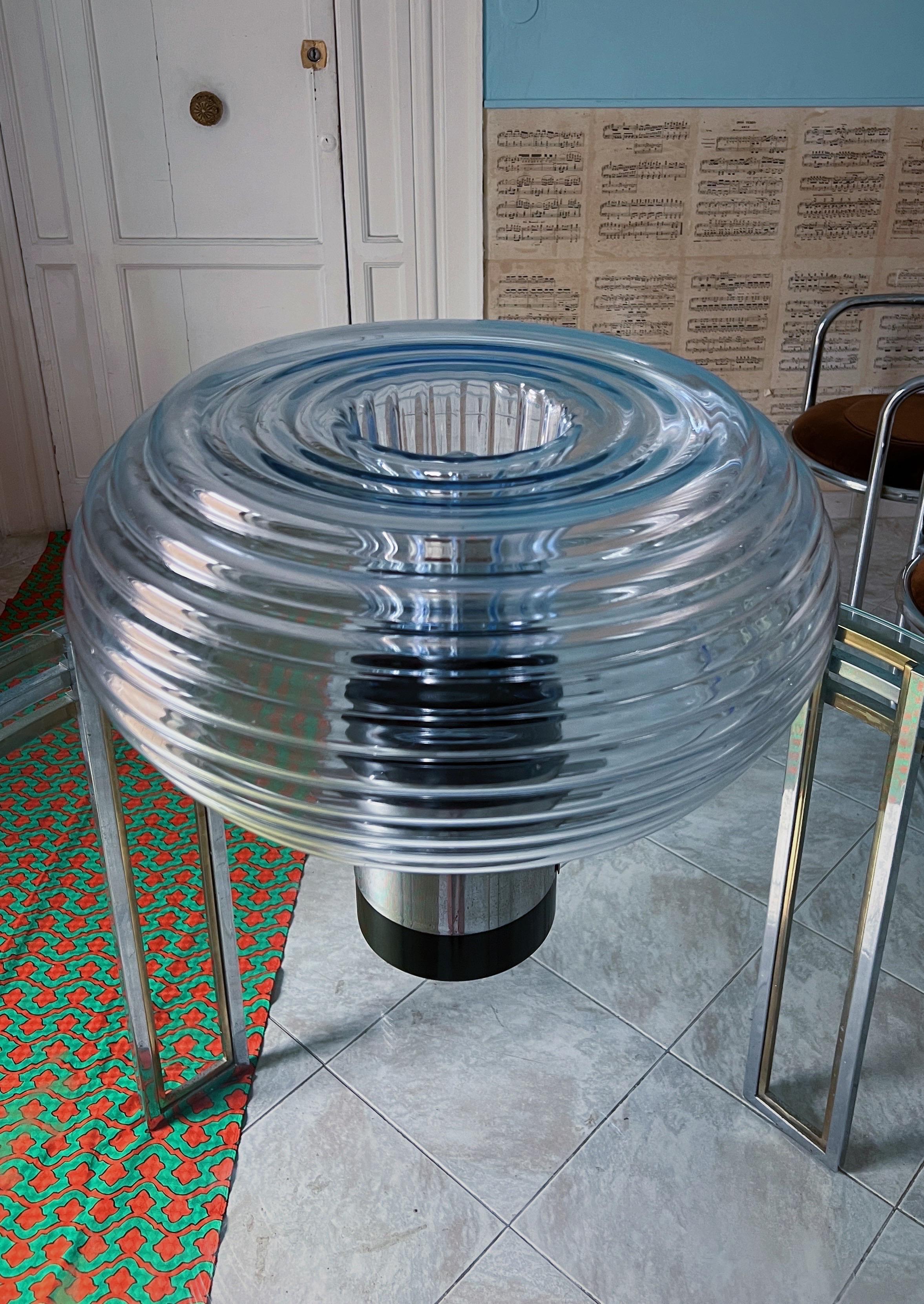 Lámpara de mesa de cristal de Murano moderna de mediados de siglo de Gaetano Sciolari en Bueno estado para la venta en Palermo, PA