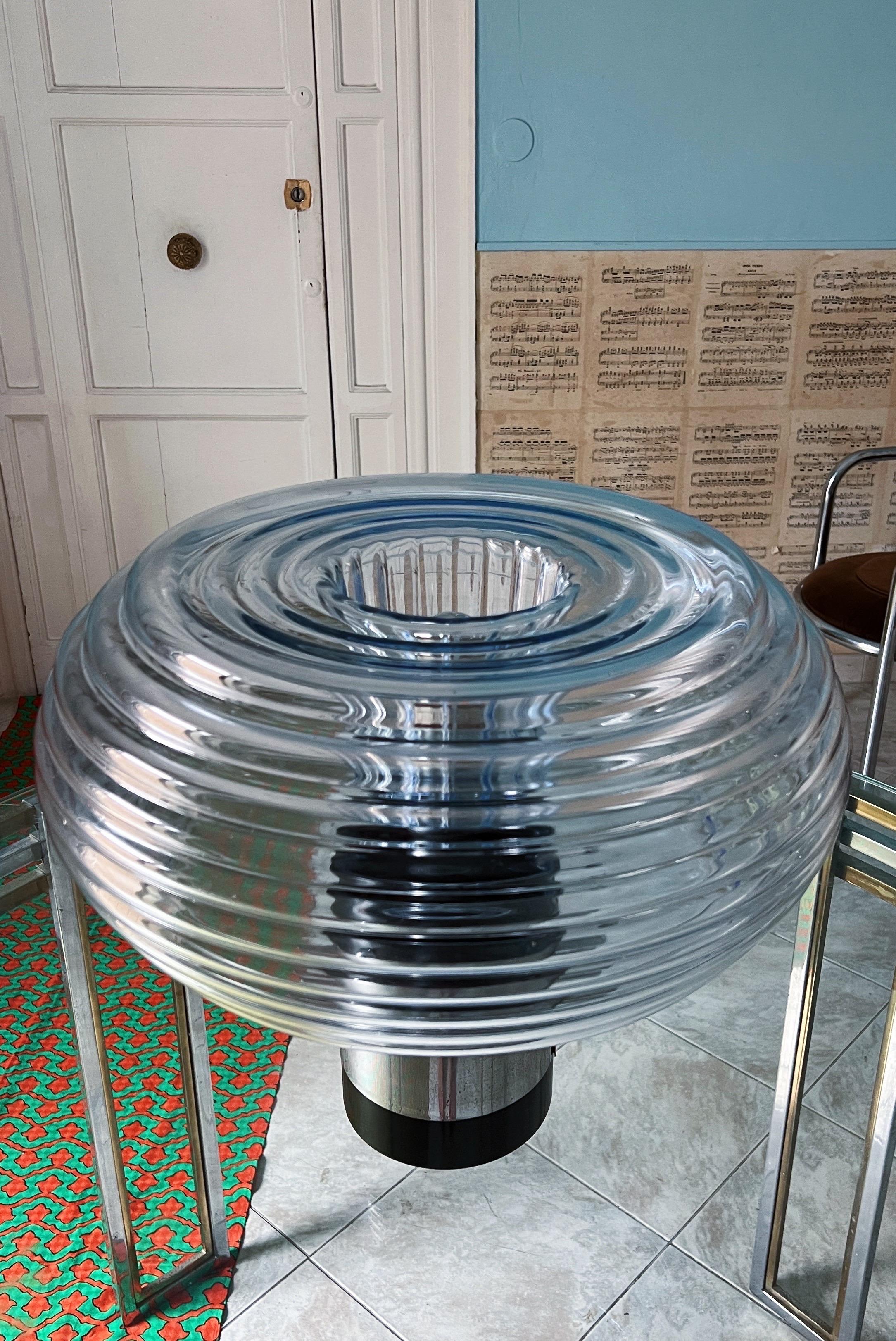 Lámpara de mesa de cristal de Murano moderna de mediados de siglo de Gaetano Sciolari siglo XX en venta