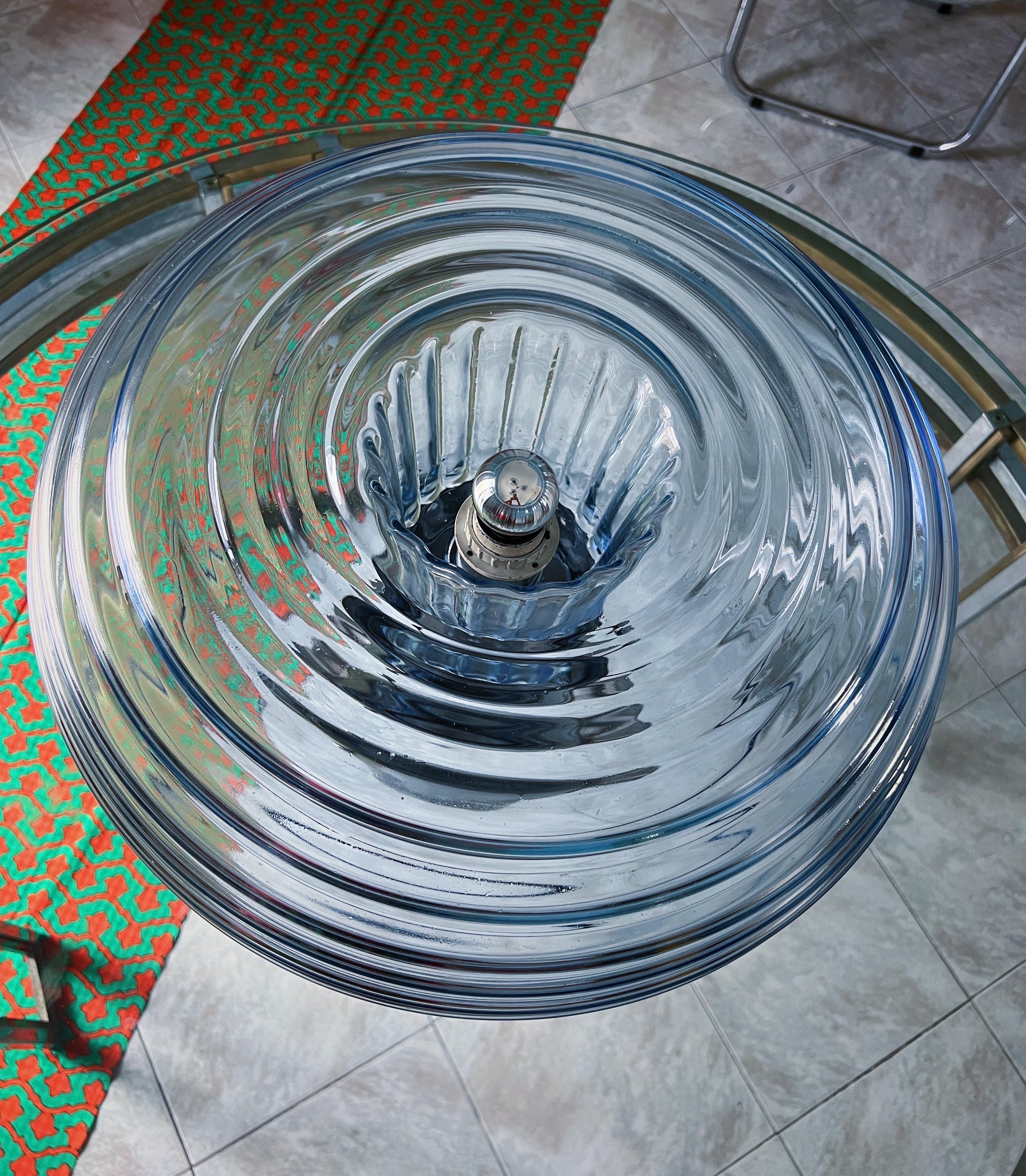 Lámpara de mesa de cristal de Murano moderna de mediados de siglo de Gaetano Sciolari Metal en venta