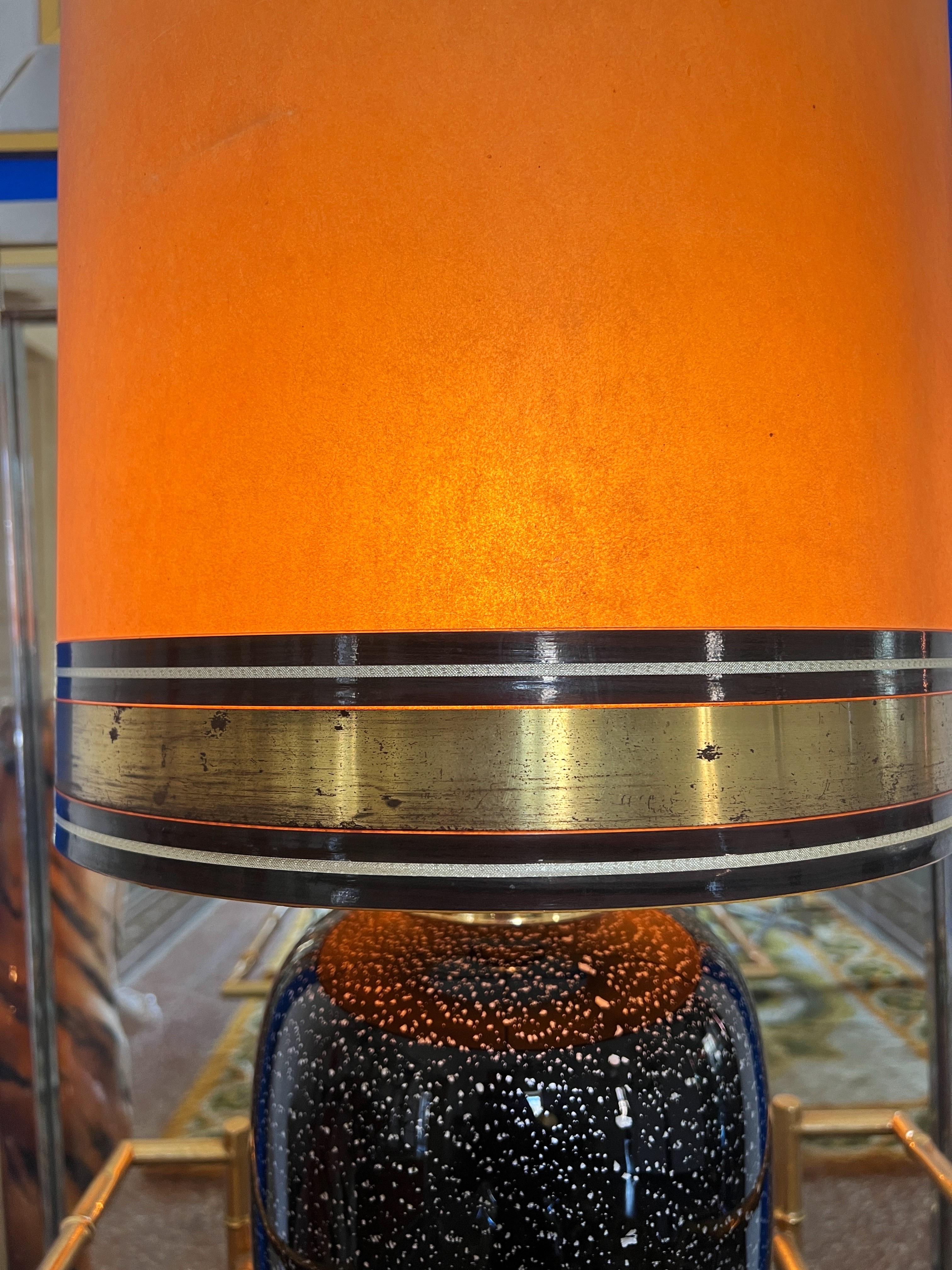 Mid century modern Murano glass table light In Good Condition For Sale In Palermo, PA