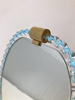 Mid-Century Modern Murano Glass Table Mirror by Barovier & Toso