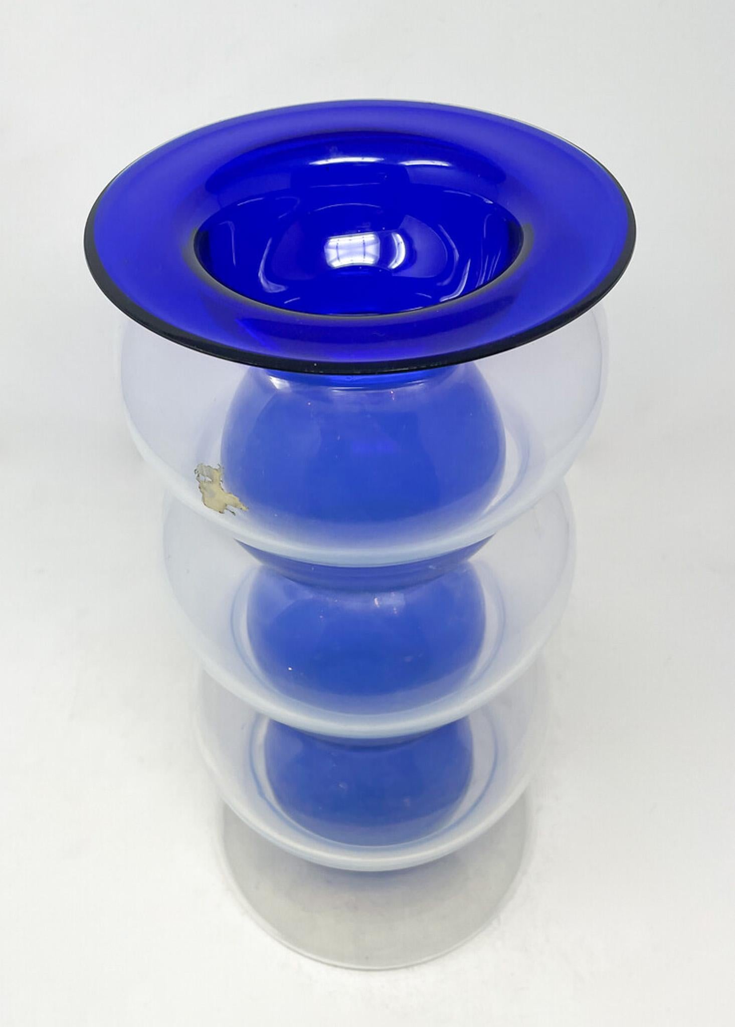 Mid-Century Modern Murano Glass Vase by Carlo Nason, 1960s. 
