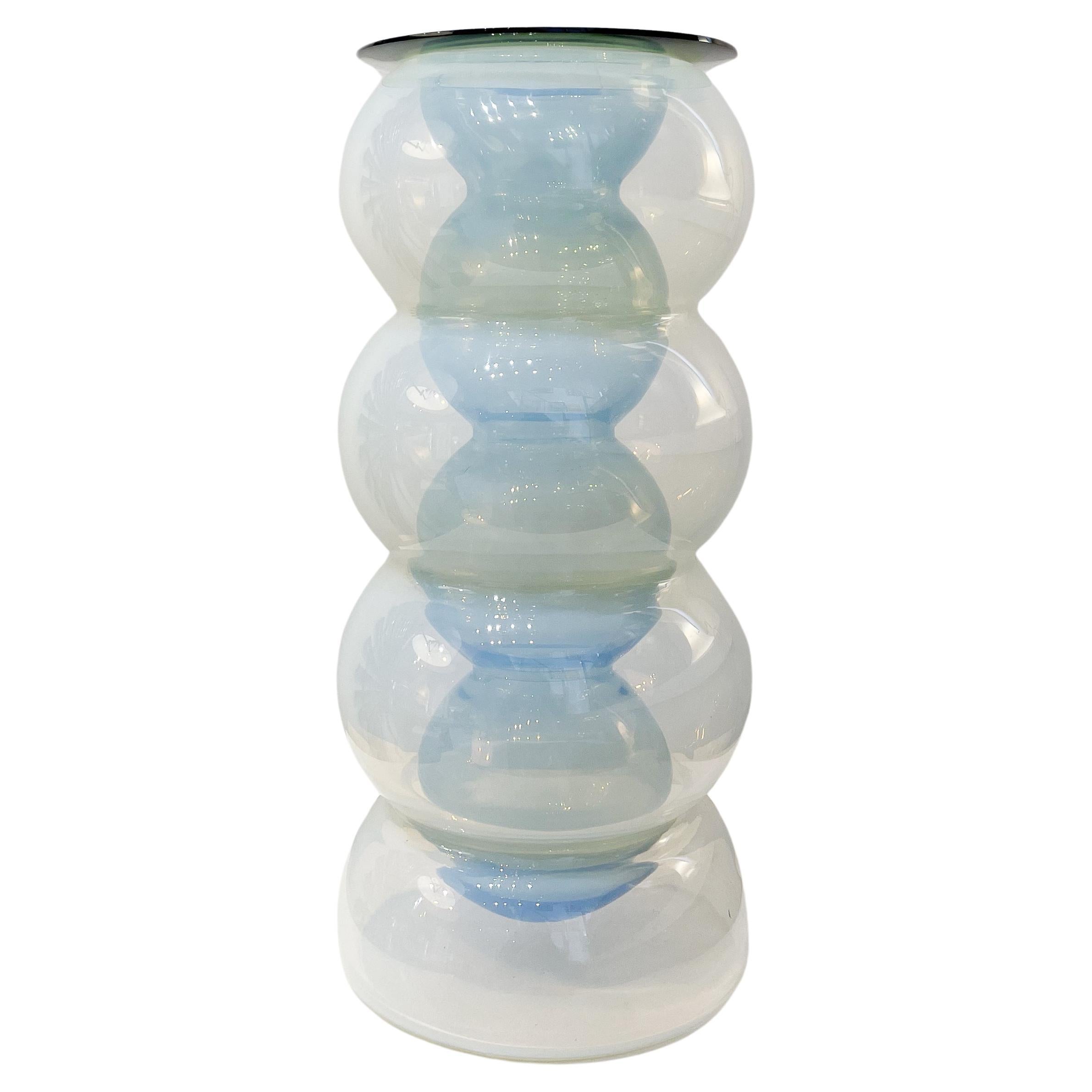 Vase en verre de Murano moderne du milieu du siècle dernier par Carlo Nason