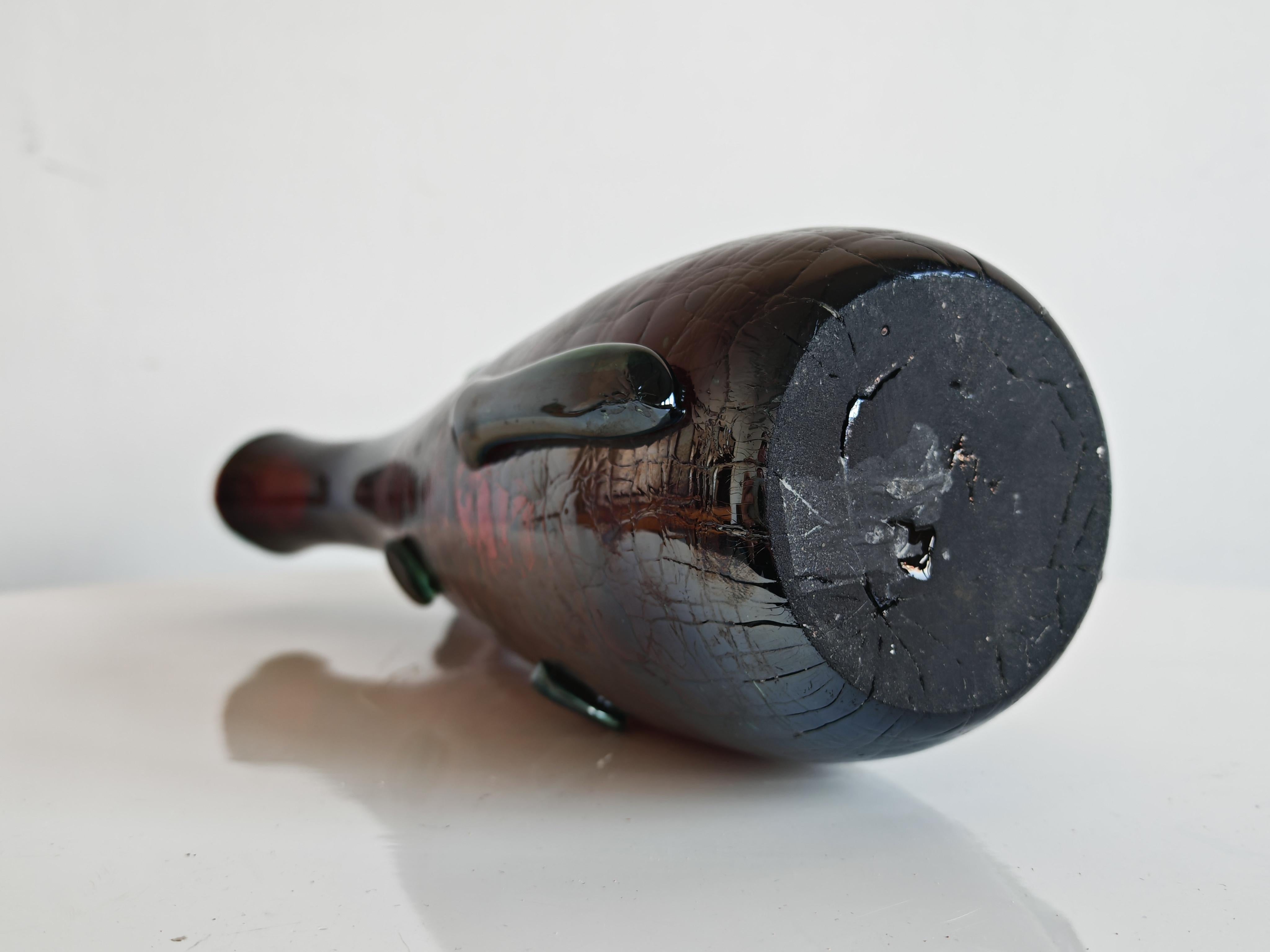 Mid Century Modern Murano glass vase by Luciano Ferro, Italy 1950s en vente 3