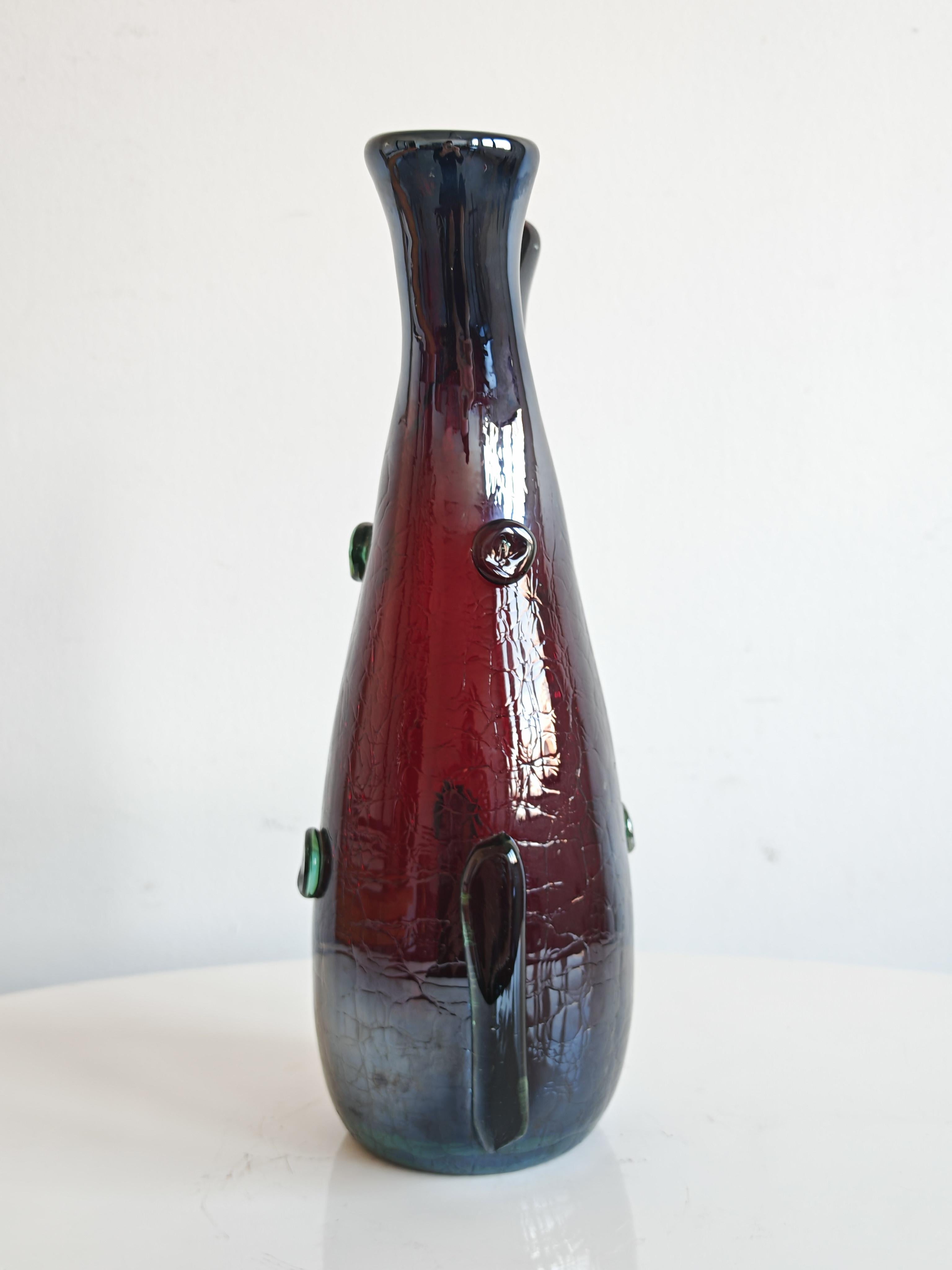 Mid Century Modern Murano glass vase by Luciano Ferro, Italy 1950s en vente 1