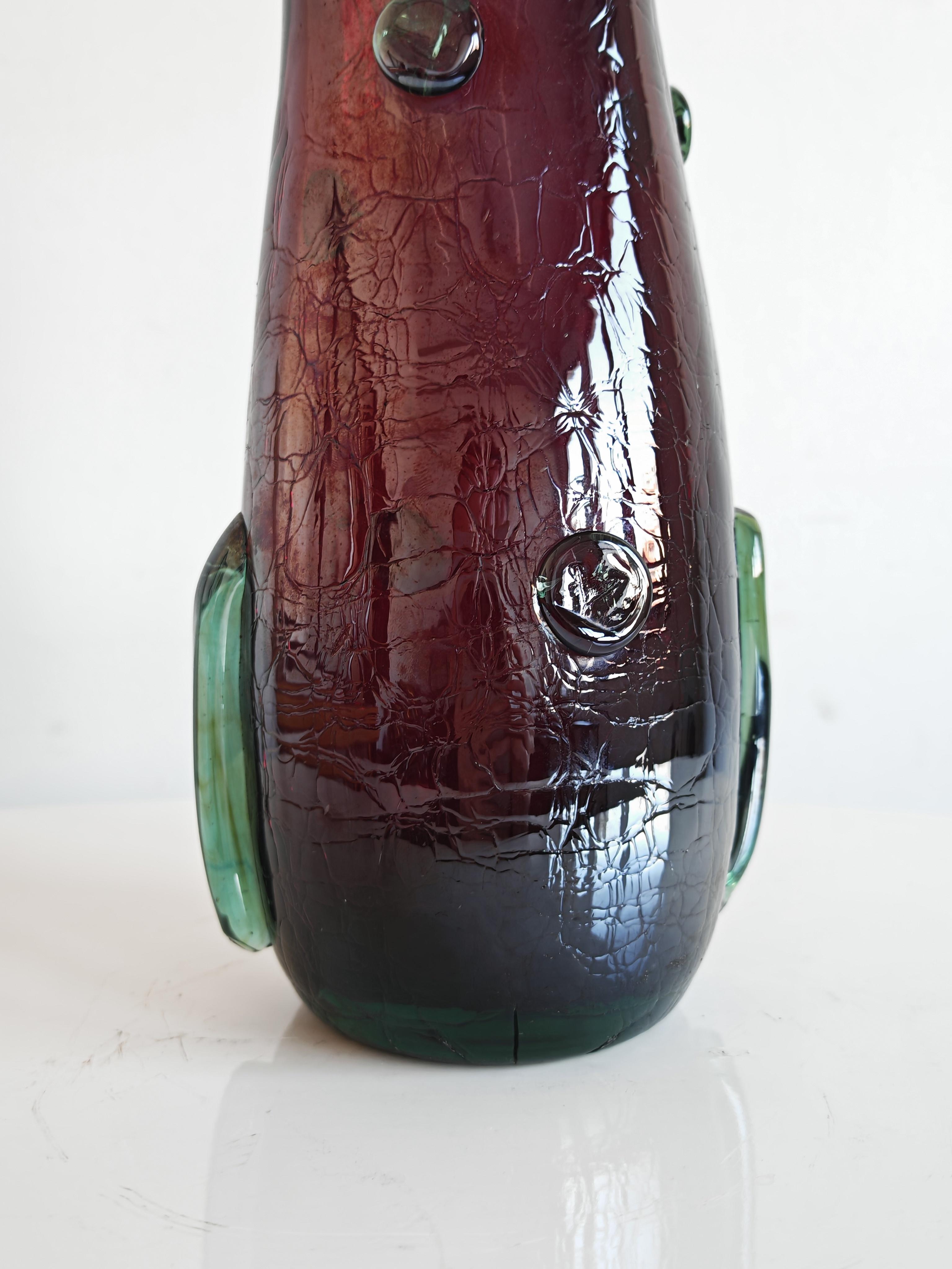 Mid Century Modern Murano glass vase by Luciano Ferro, Italy 1950s en vente 2