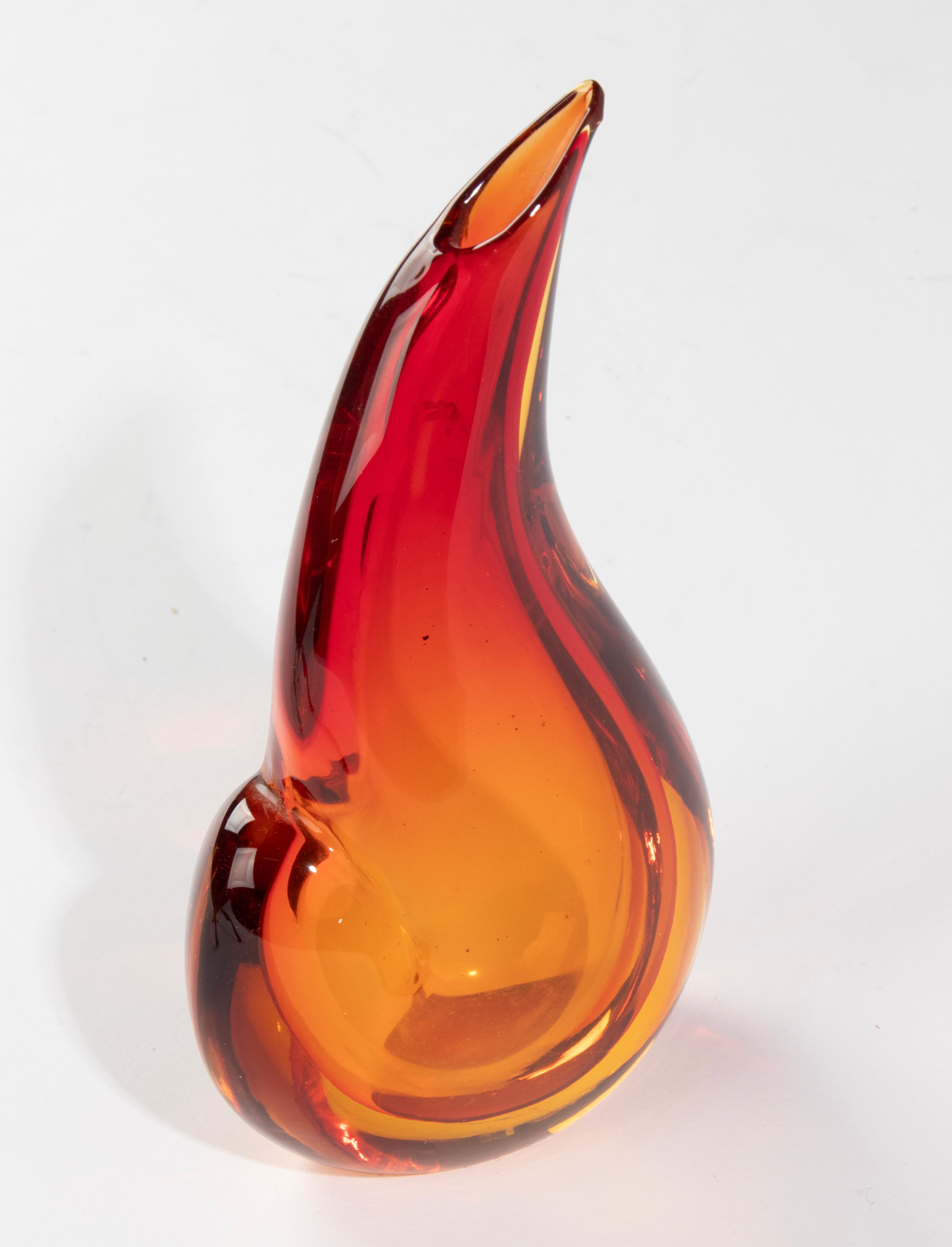 Mid-Century Modern Murano Glass Vase - Fulvio Bianconi  For Sale 5