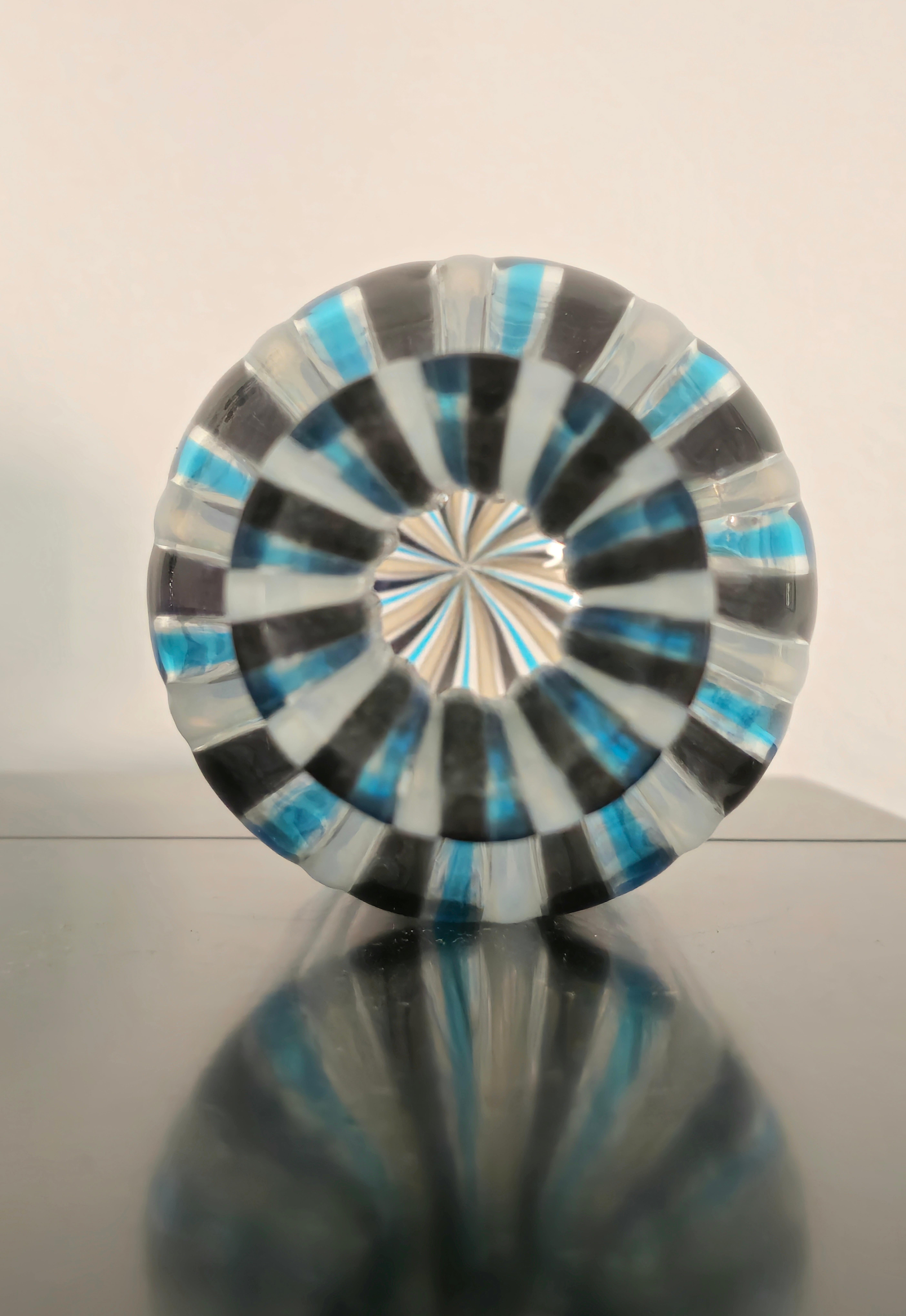 Vetro di Murano Vaso in vetro di Murano di metà secolo, multicolore, di Salviati & C. Design Italia anni 80/90 in vendita
