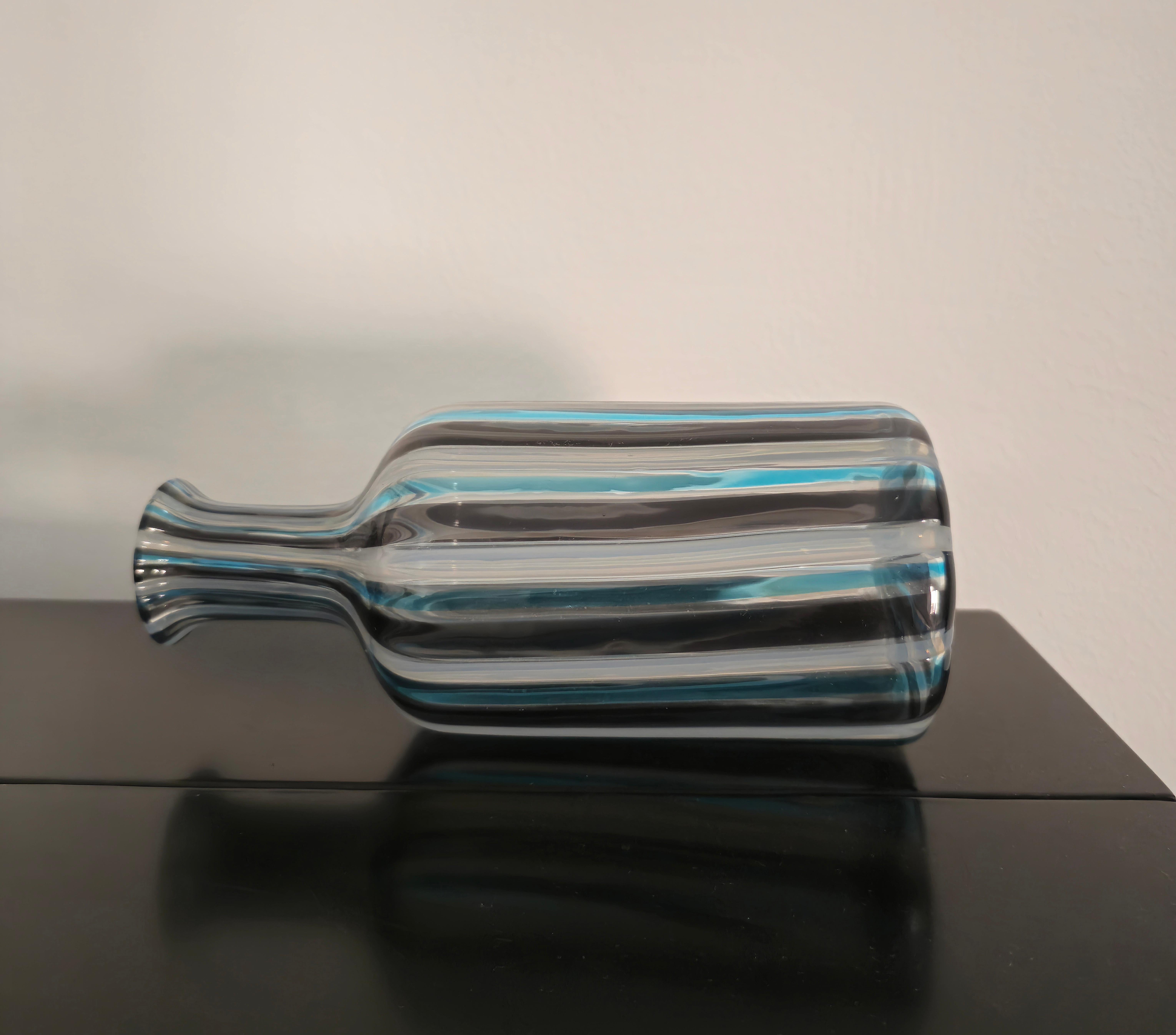 Vaso in vetro di Murano di metà secolo, multicolore, di Salviati & C. Design Italia anni 80/90 in vendita 1