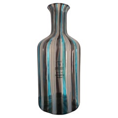 Mid-Century Modern Murano Glas Vase Multicolor Salviati & C Design Italien 80/90s