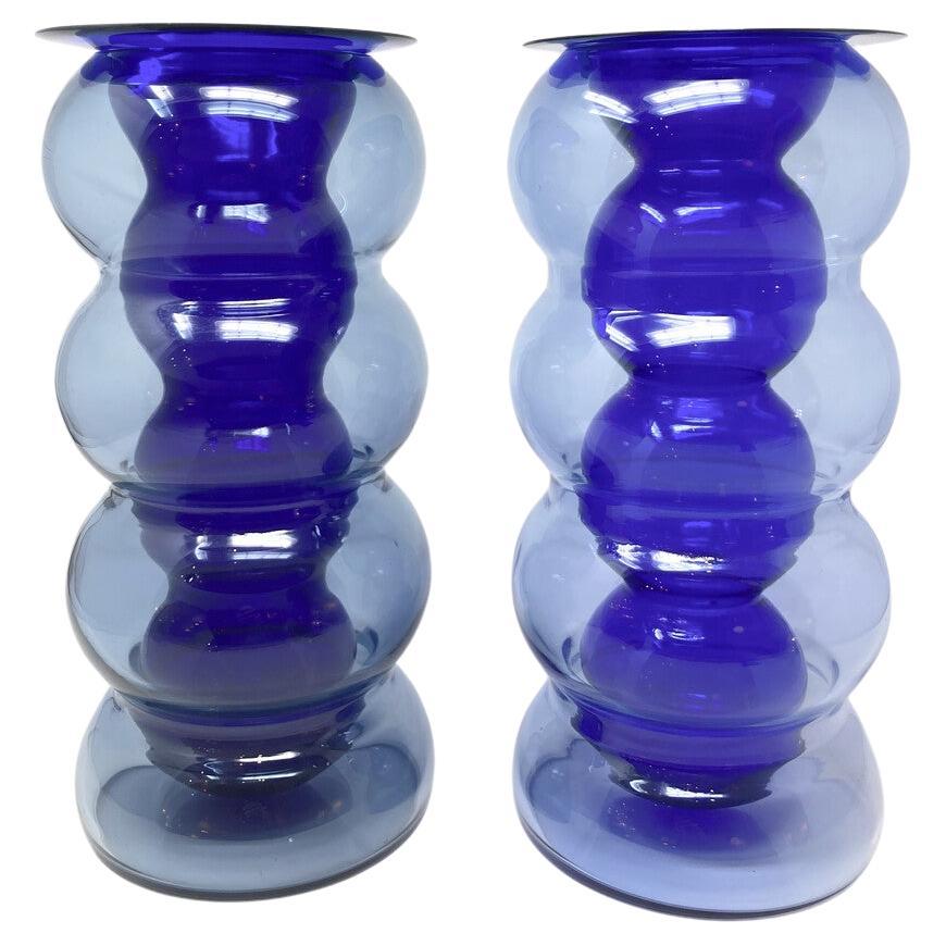 Vases en verre de Murano modernes du milieu du siècle dernier par Carlo Nason pour Mazzega, Italie, années 1960 en vente