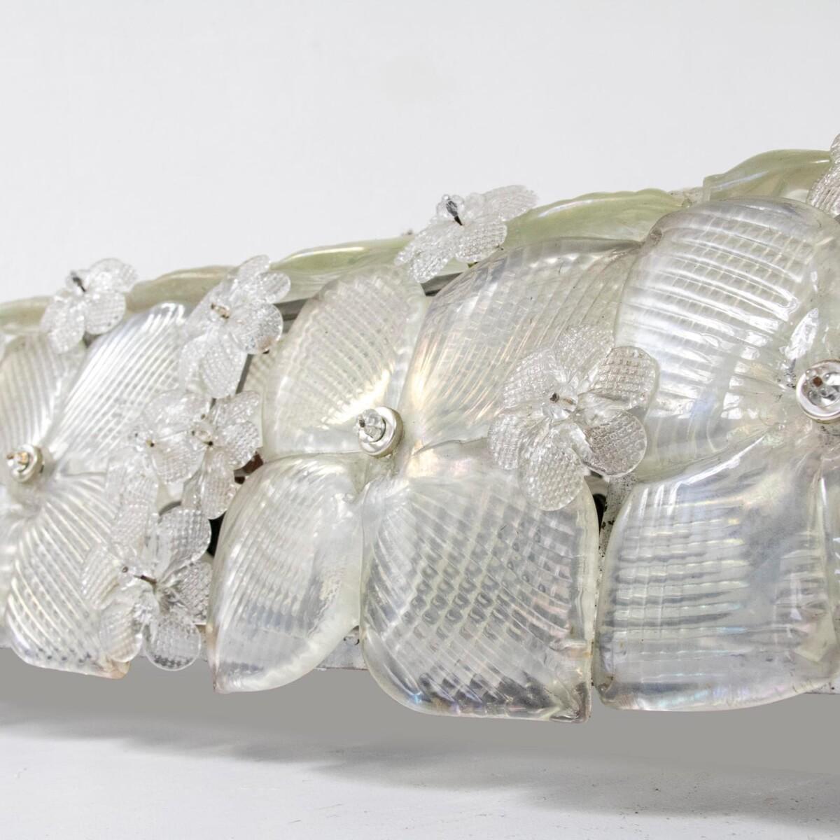 Mid-Century Modern Murano Glass Wall Lights, Italy, 1950s For Sale 3