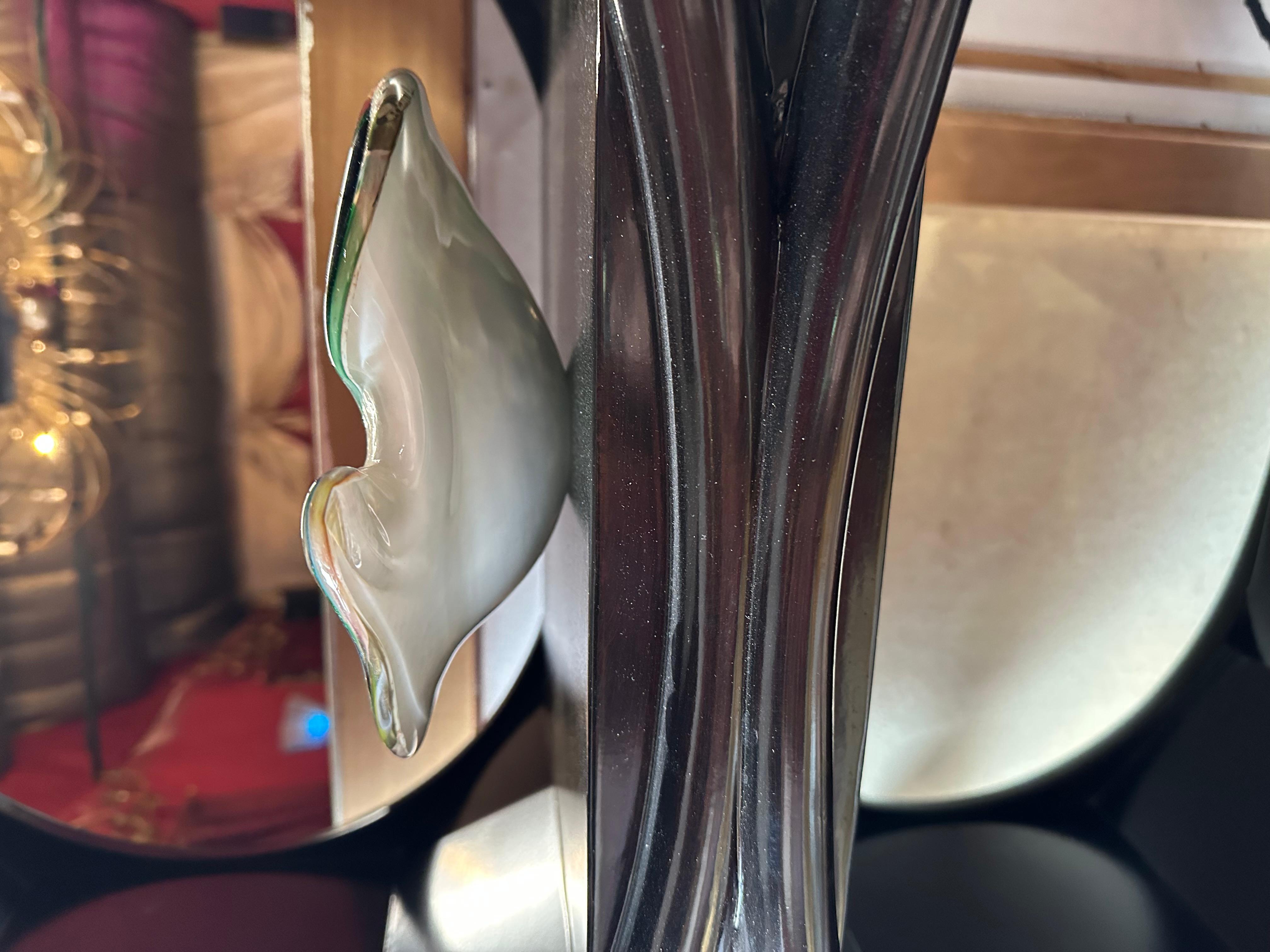 Aschenbecherschale aus italienischem Murano-Kunstglas aus der Mitte des Jahrhunderts (Muranoglas) im Angebot