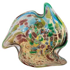 Mid-Century Modern Murano Italian Art Glass Ashtray Bowl