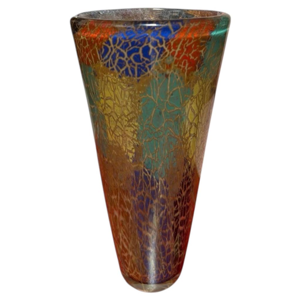 Mid Century Modern Murano Italian Art Glass Vase