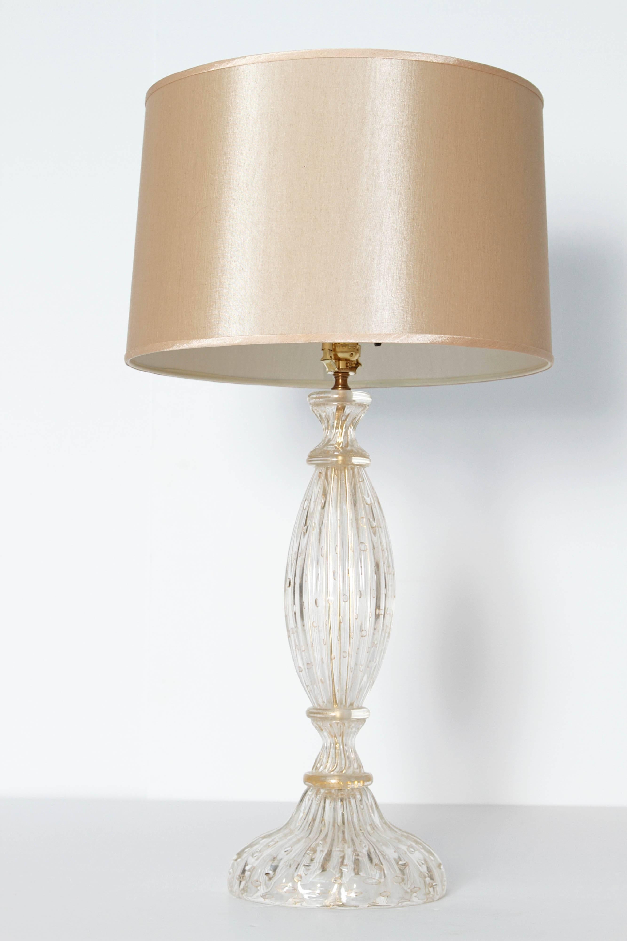 Italian Mid-Century Modern Murano Lamp Attributed to Barovier & Toso
