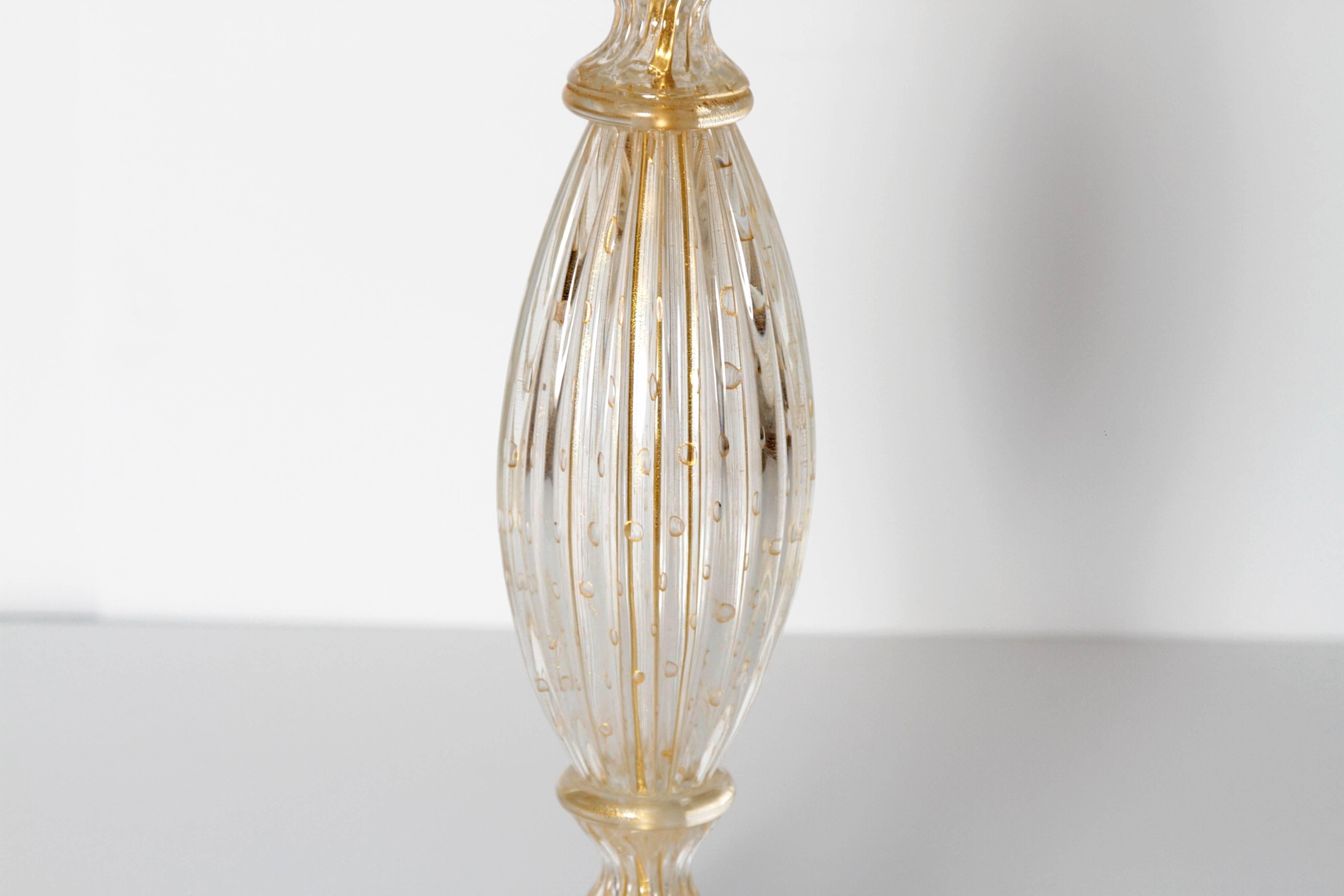 Hand-Crafted Mid-Century Modern Murano Lamp Attributed to Barovier & Toso