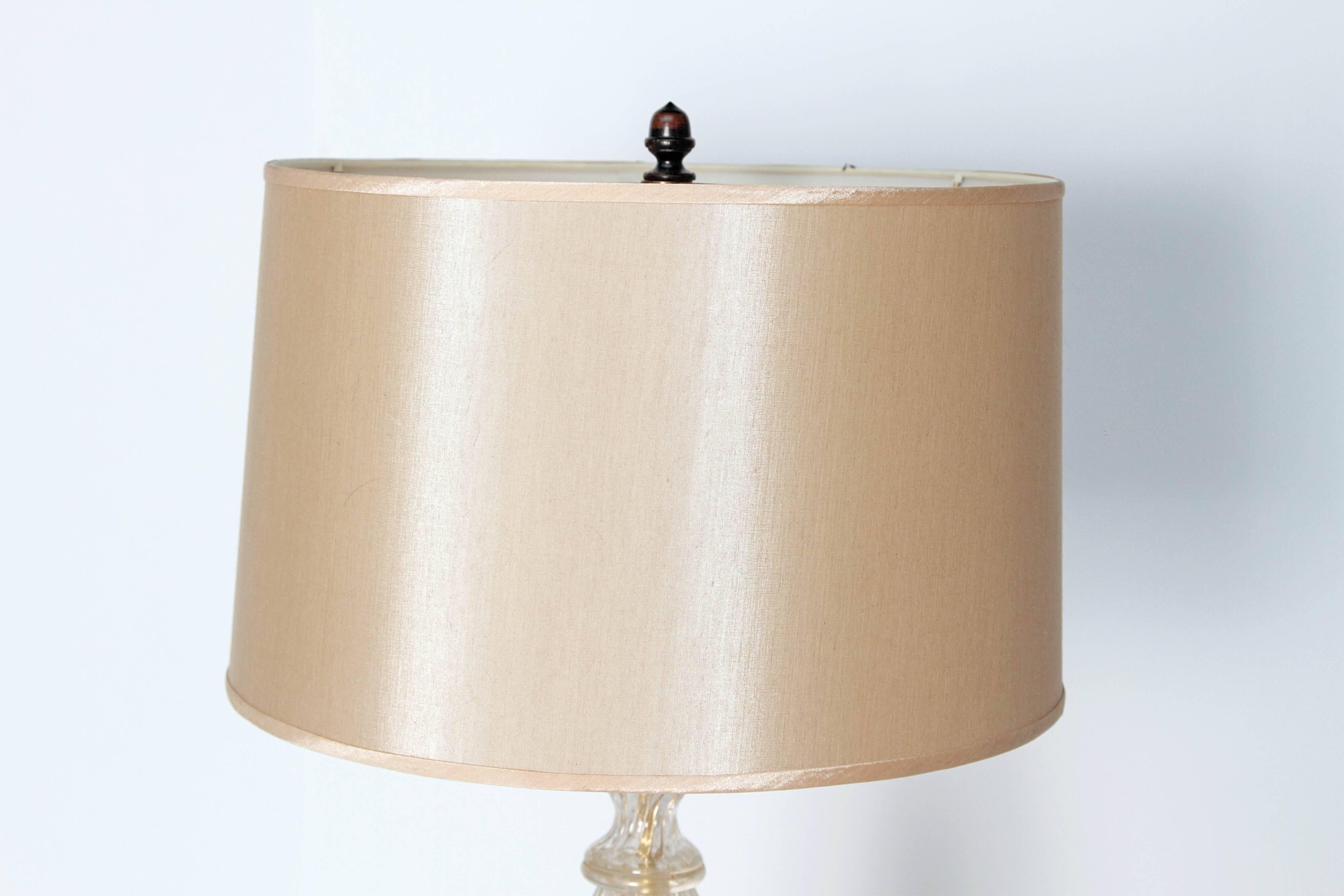 Mid-Century Modern Murano Lamp Attributed to Barovier & Toso In Good Condition In Dallas, TX