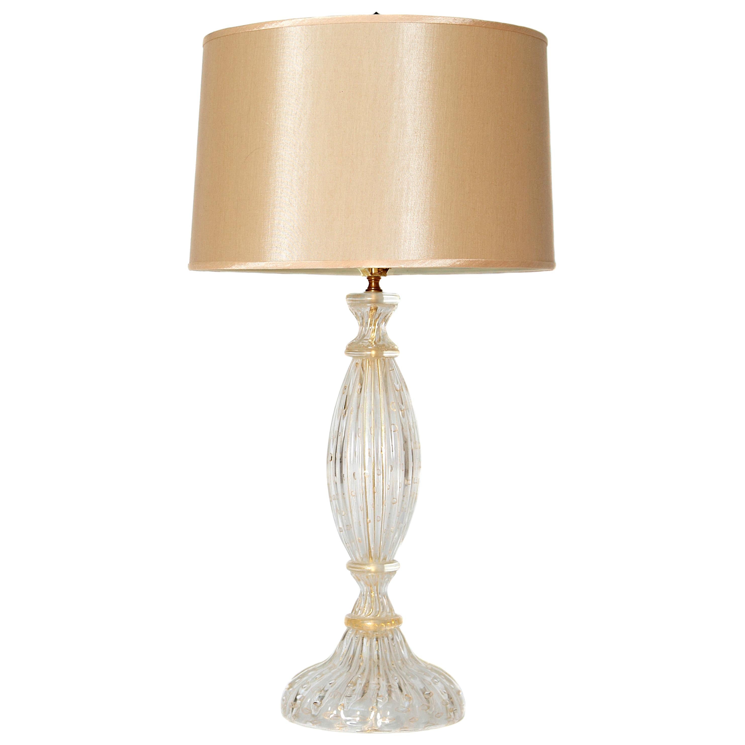 Mid-Century Modern Murano Lamp Attributed to Barovier & Toso