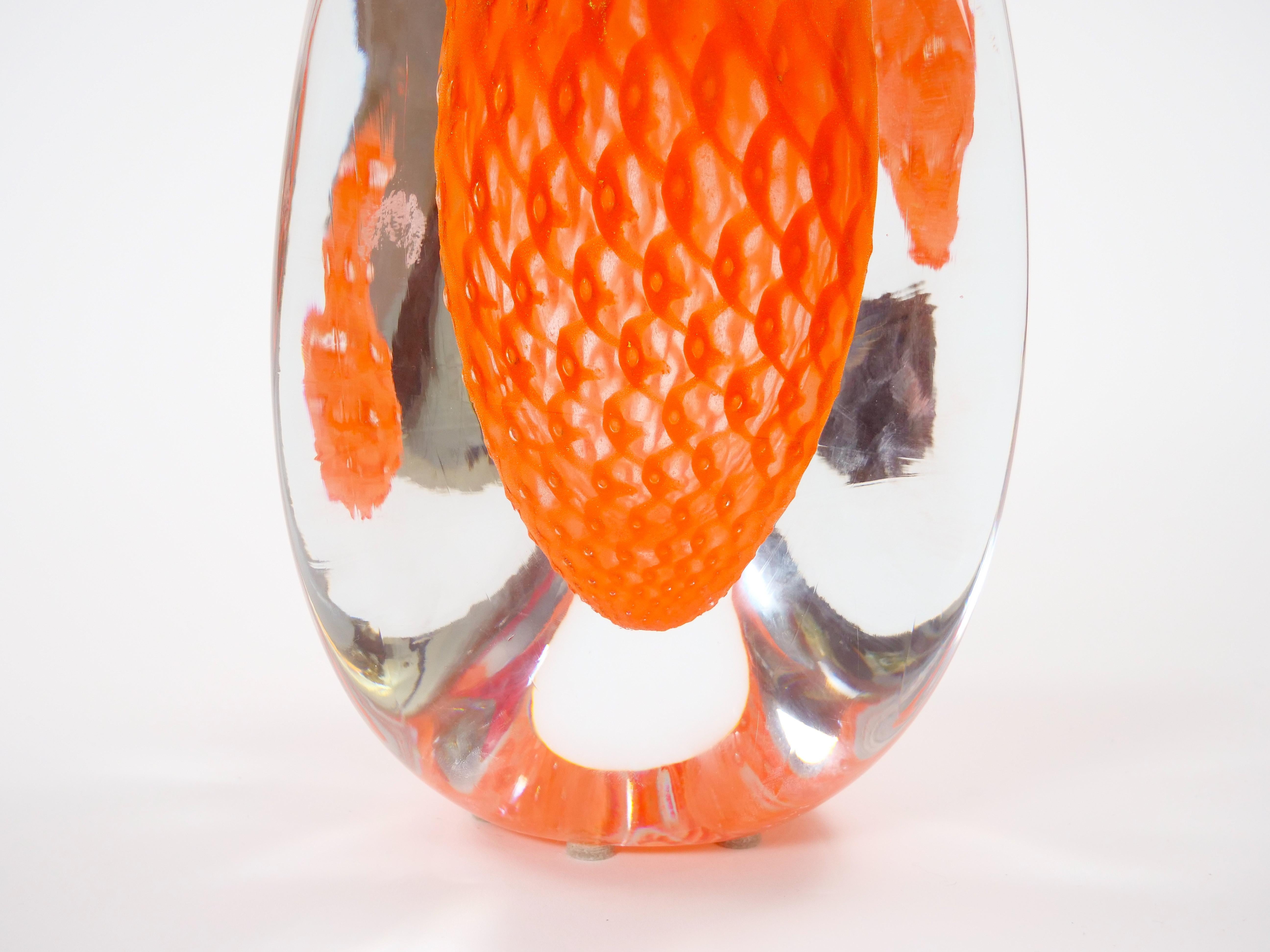Mid-Century Modern Murano Mouth-Blown Geometric Shape Vase by Giampaolo/ Italy For Sale 2