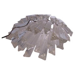 Mid-Century Modern Murano Oval Chandelier by Camer