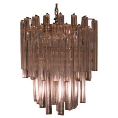 Mid-Century Modern Murano Oval Chandelier by Camer